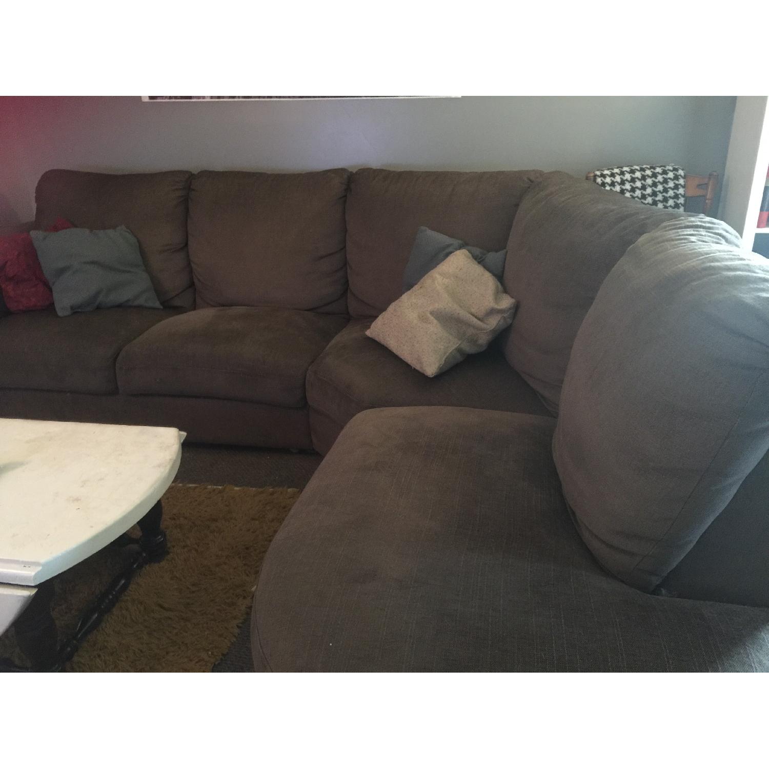 Ikea Tidafors Sectional Sofa in Grey/Brown - image-2