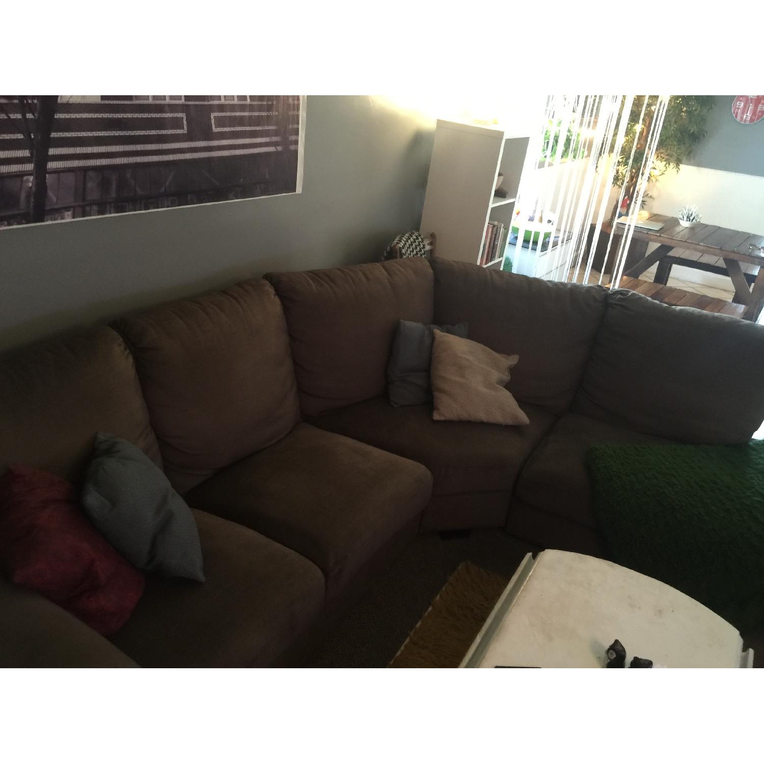 Ikea Tidafors Sectional Sofa in Grey/Brown - image-3