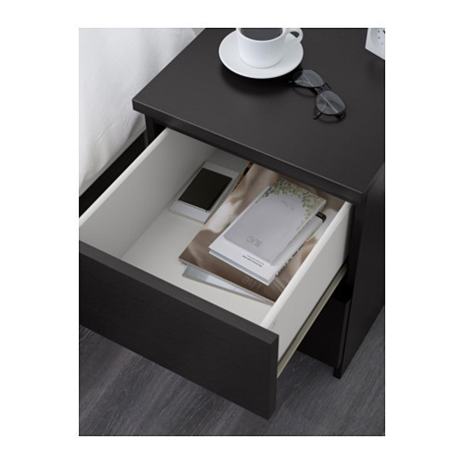 Ikea Malm 2-Drawer Chest in Black-Brown - image-3