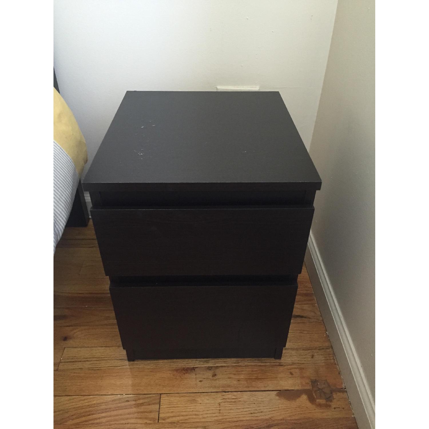 Ikea Malm 2-Drawer Chest in Black-Brown - image-7