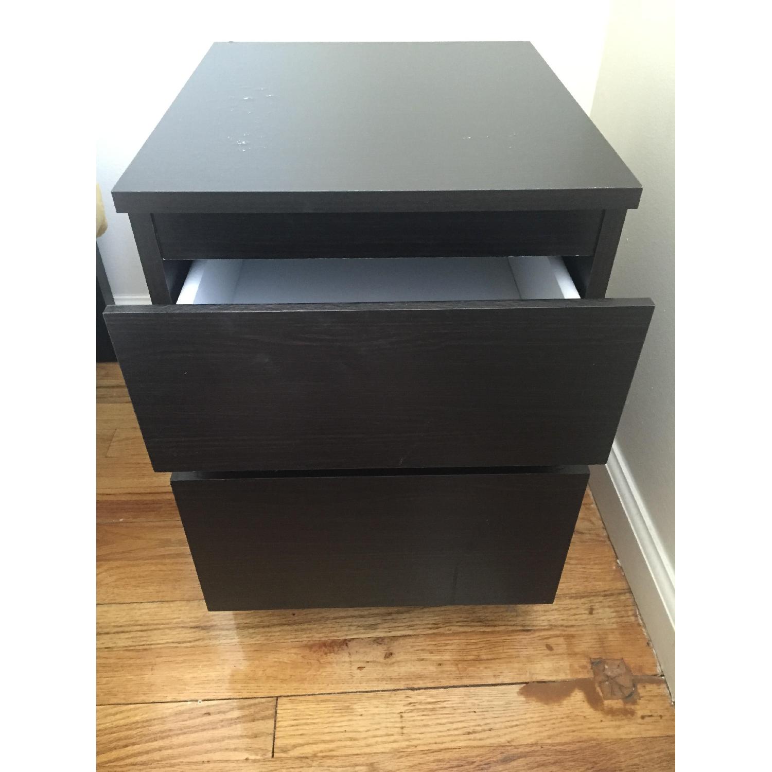 Ikea Malm 2-Drawer Chest in Black-Brown - image-10
