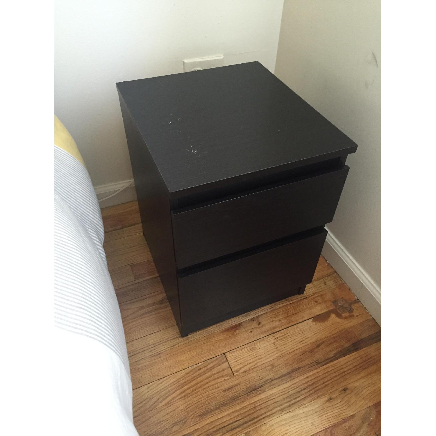 Ikea Malm 2-Drawer Chest in Black-Brown - image-11