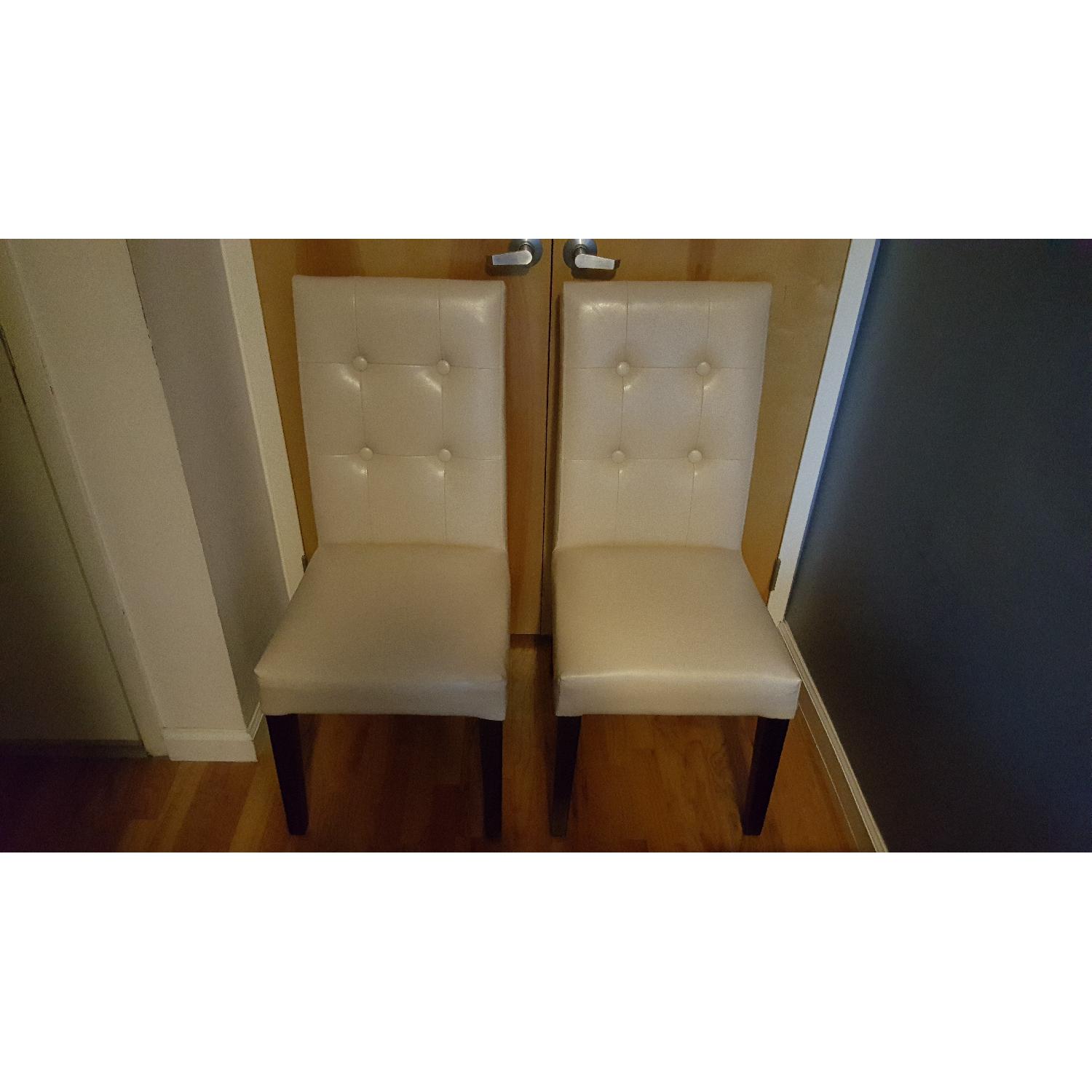 Pier 1 Mason Ivory Dining Chairs - image-1