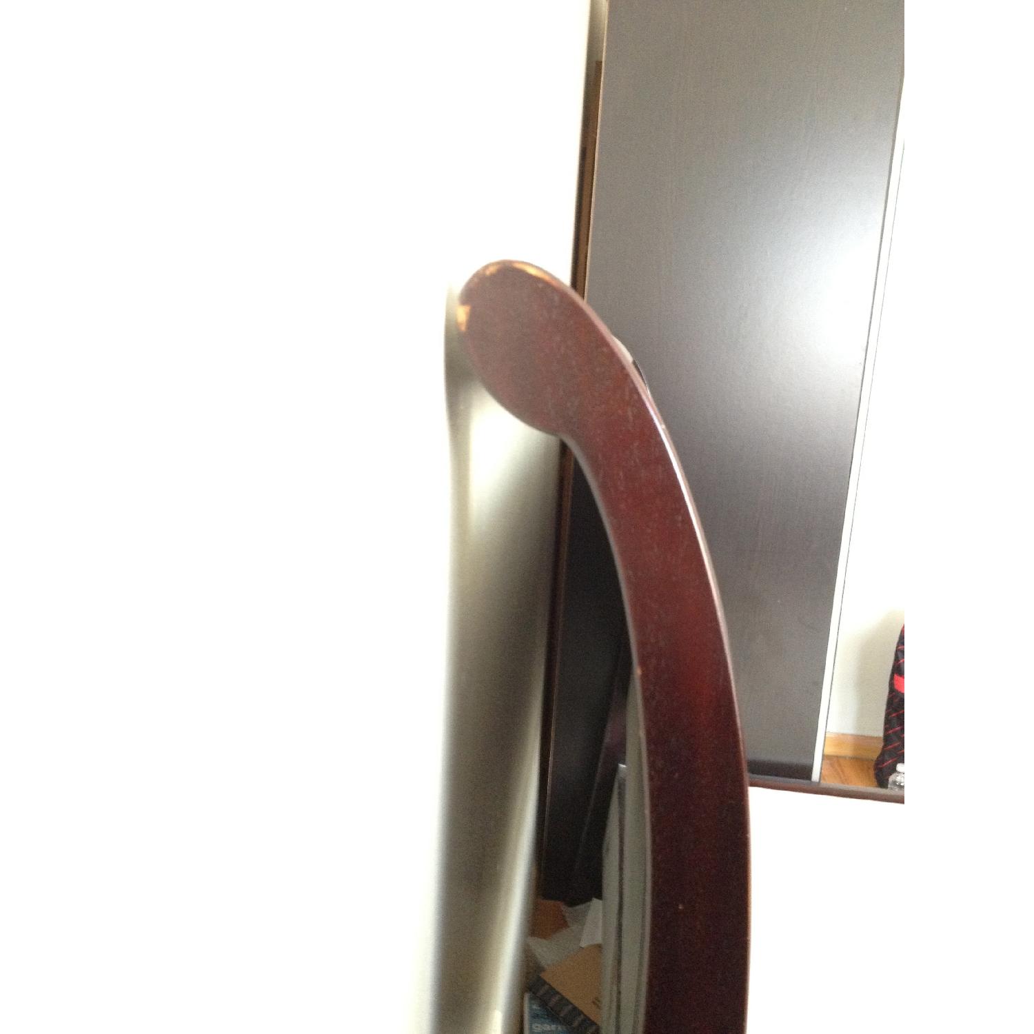 Crate & Barrel Dark Brown Wood Queen Size Bed Frame - image-4