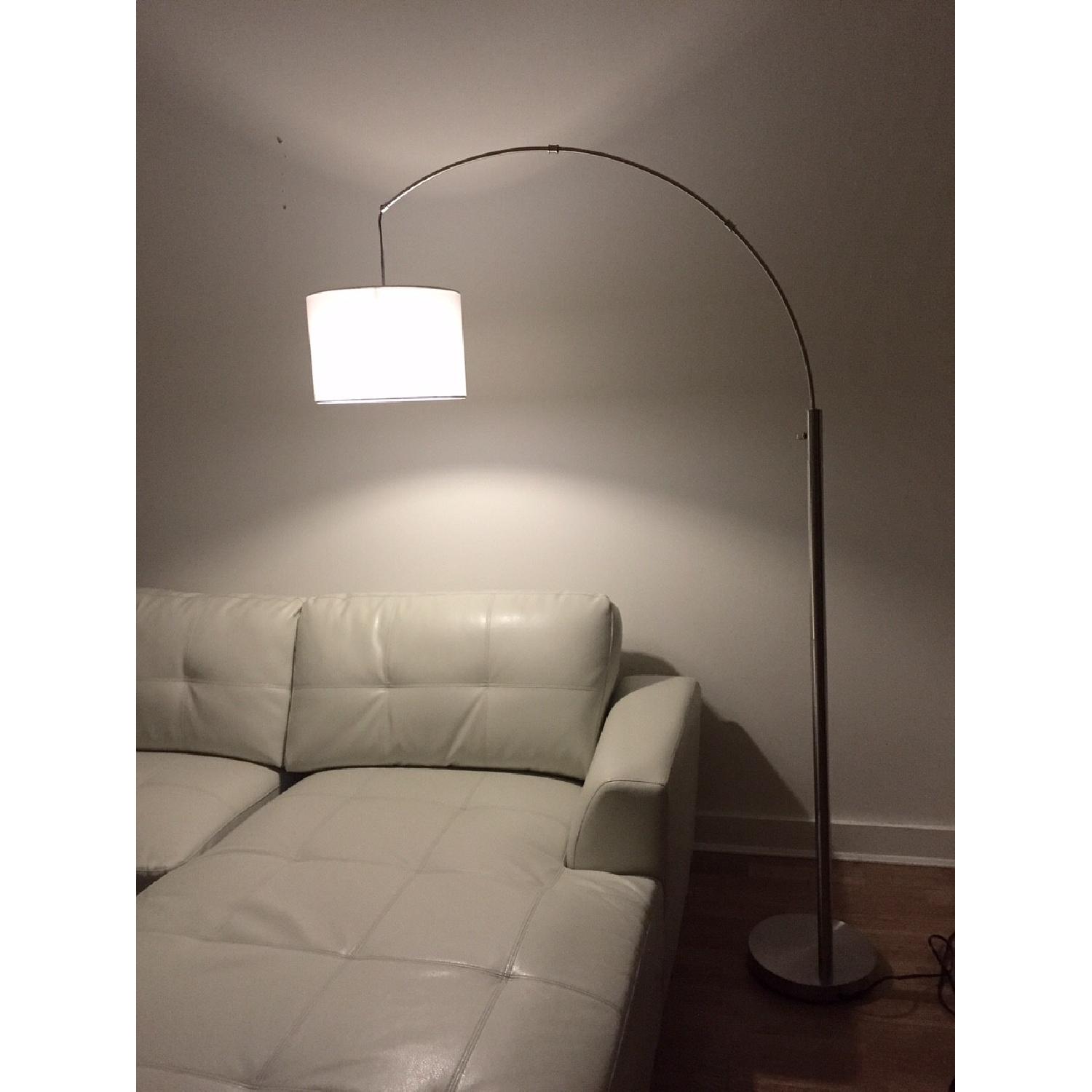 Baxton Studio Modern Cream Leather Sectional Sofa - image-4