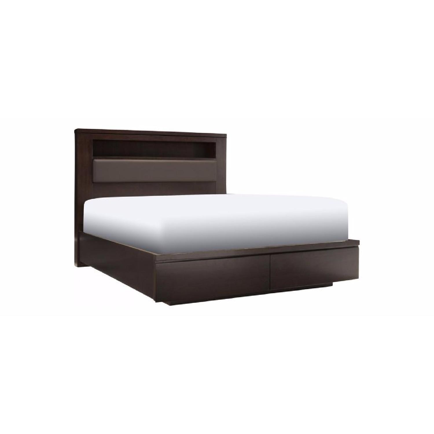 Queen Size Storage Platform Bed Frame - image-2