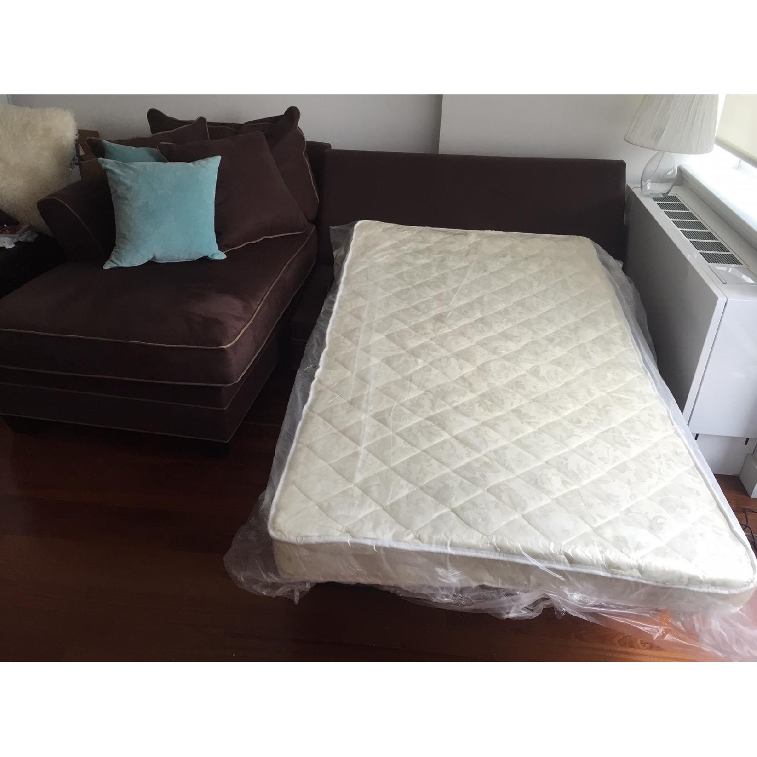 Microfiber Sleeper Sectional Sofa - image-1