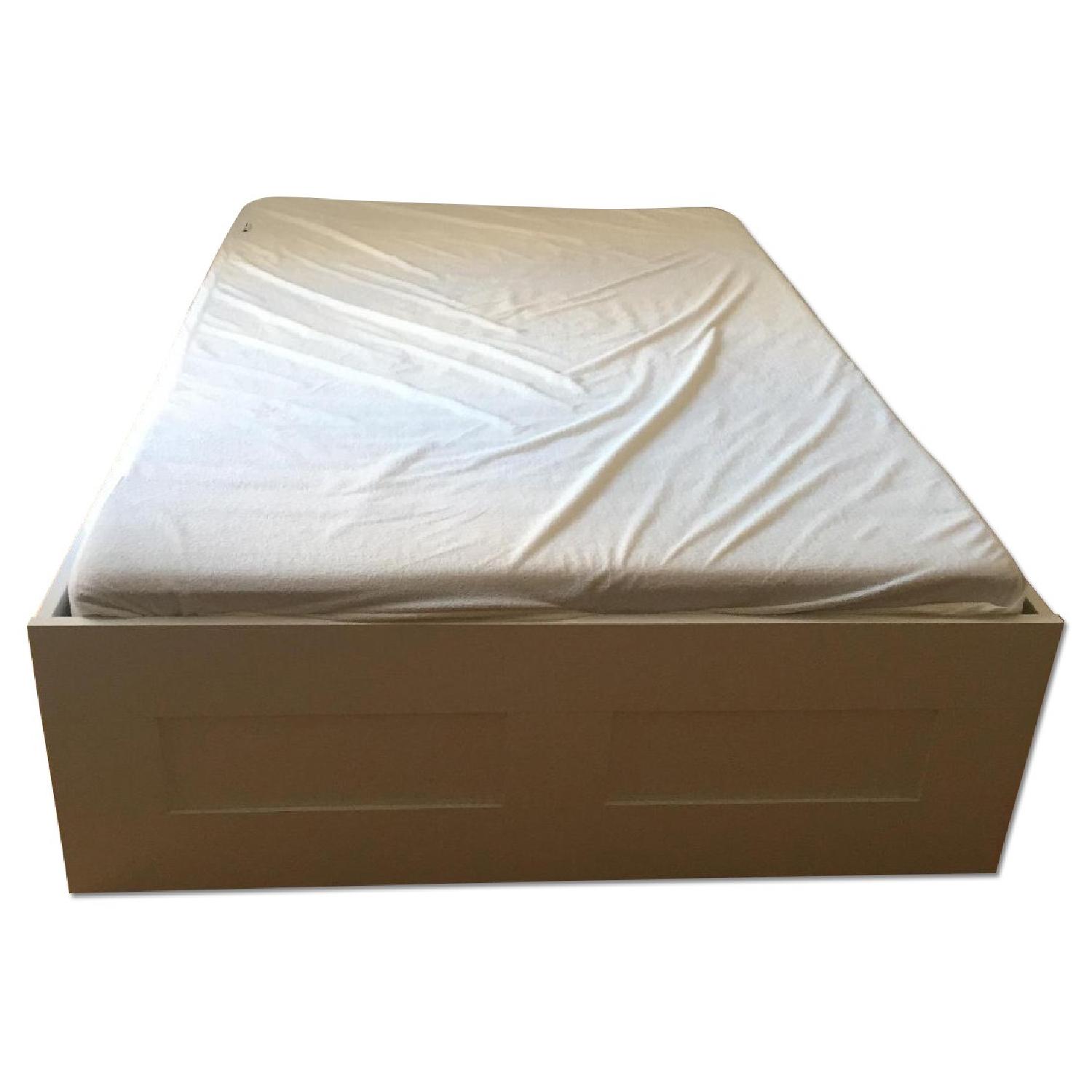 Ikea Full Size Storage Bed Frame - image-0