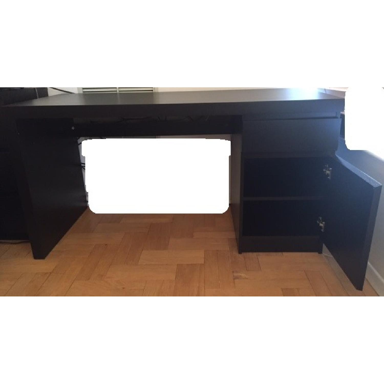 Ikea Malm Desk in Black-Brown - image-2