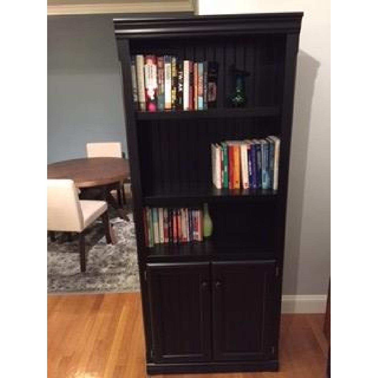 Southampton Onyx Lower Door Standard Bookcase - image-1