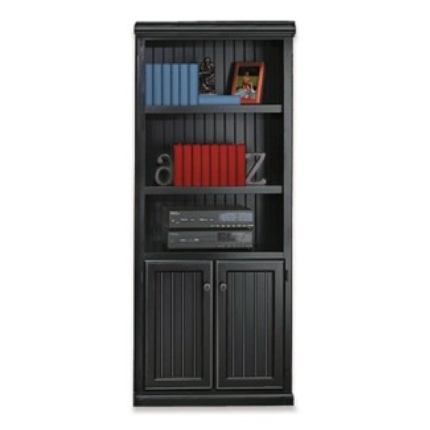 Southampton Onyx Lower Door Standard Bookcase - image-2