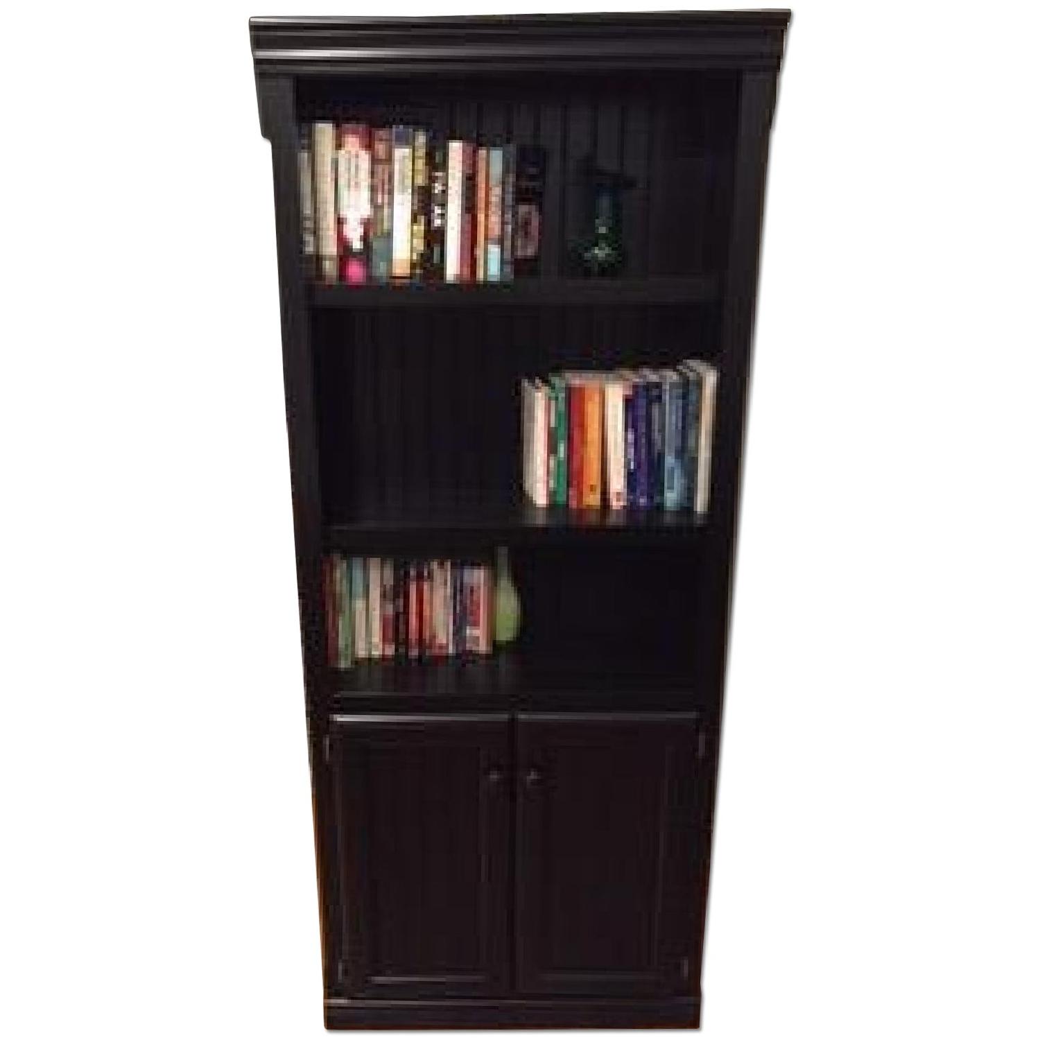 Southampton Onyx Lower Door Standard Bookcase - image-0