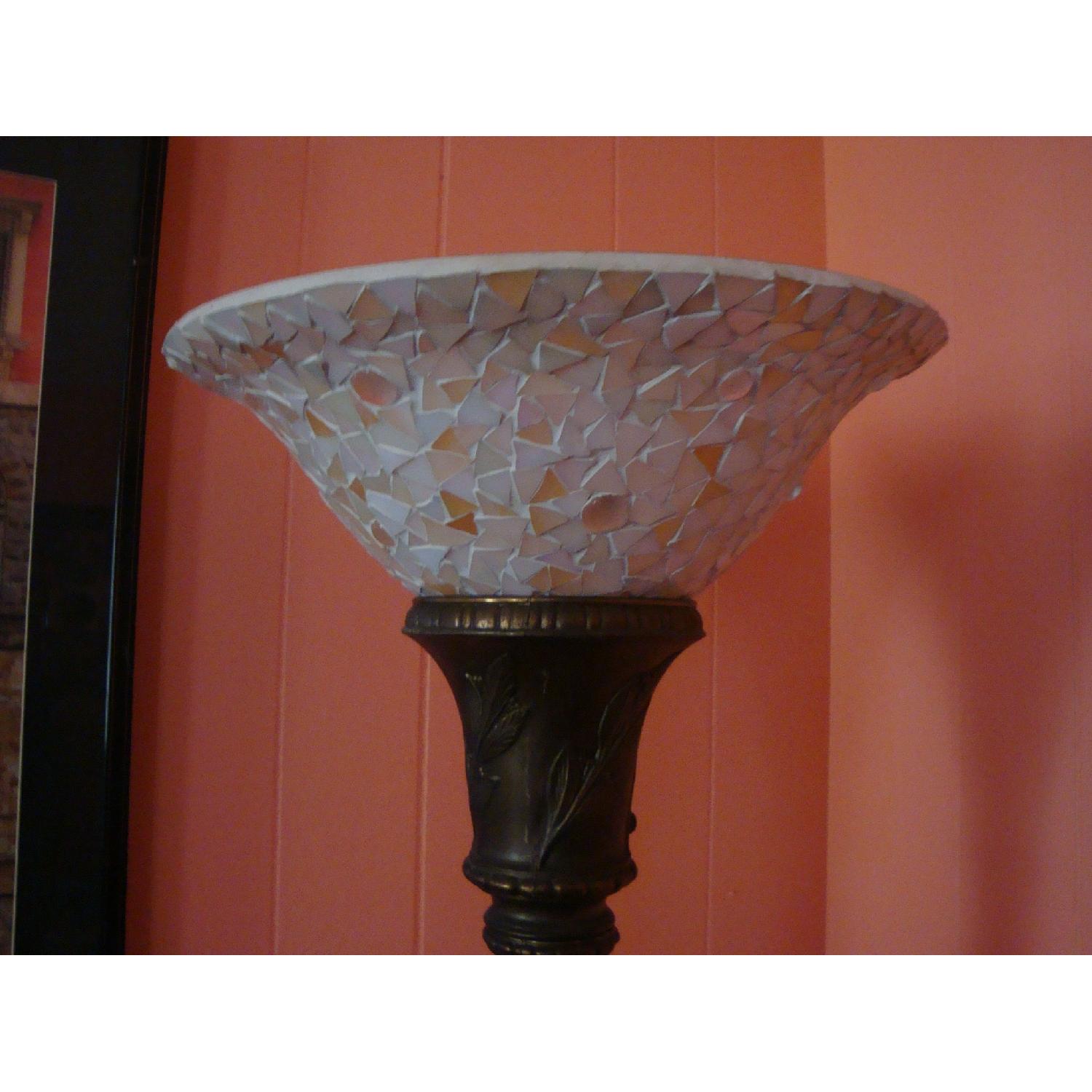 Antique Brass Floor Lamp - image-2