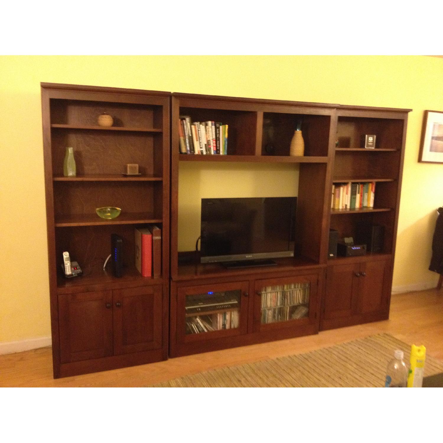 Crate & Barrel Entertainment Center/Wall Unit - image-6