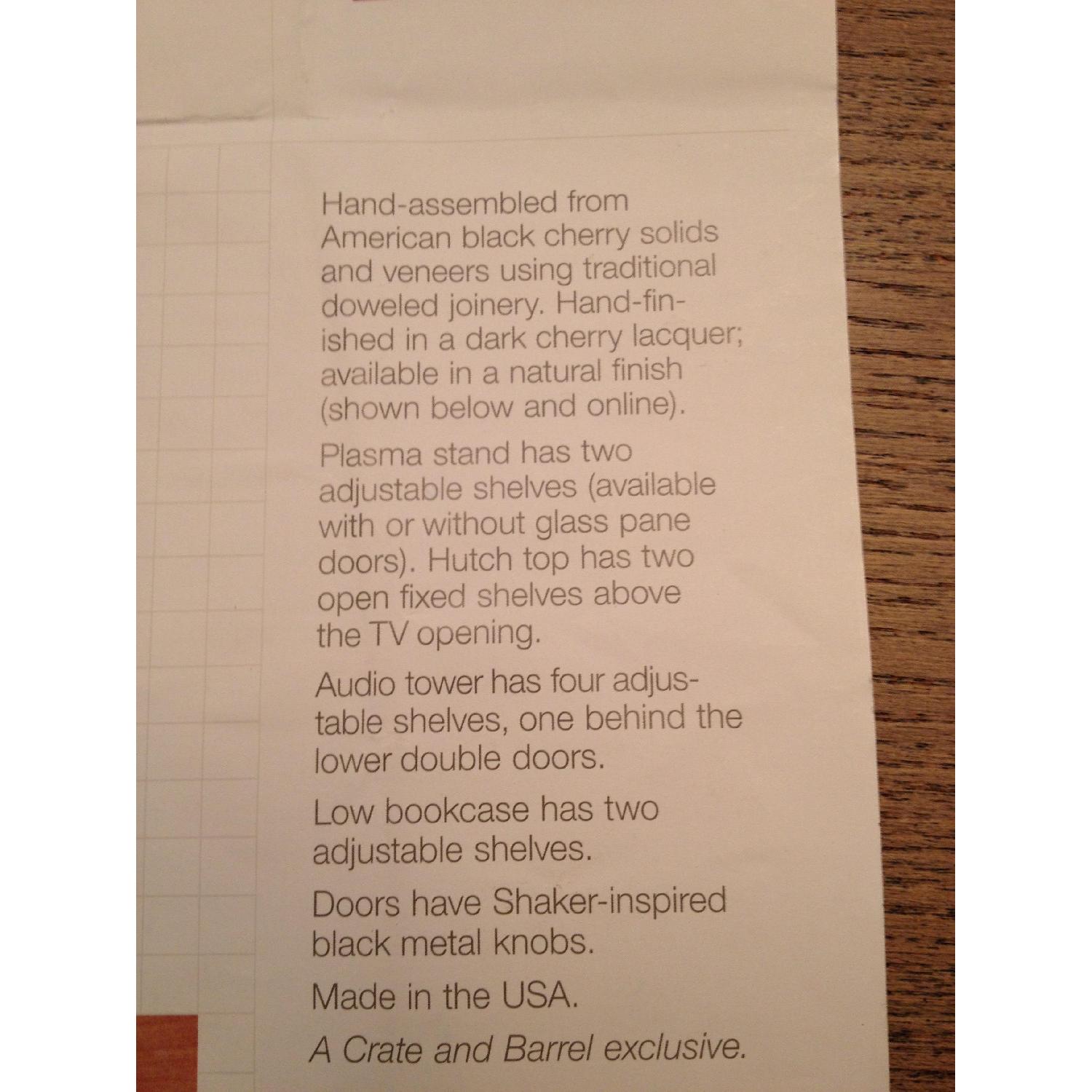 Crate & Barrel Entertainment Center/Wall Unit - image-12