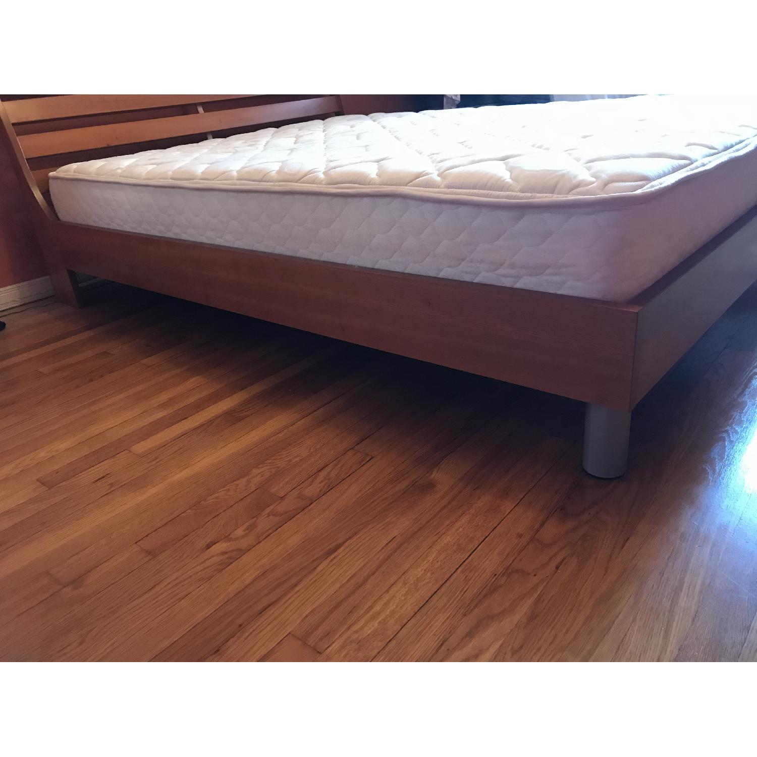 Wood Sleigh Queen Bed - image-2