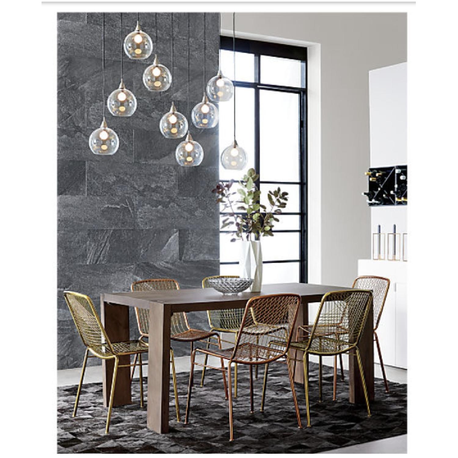 CB2 Blox Wooden Dining Table AptDeco