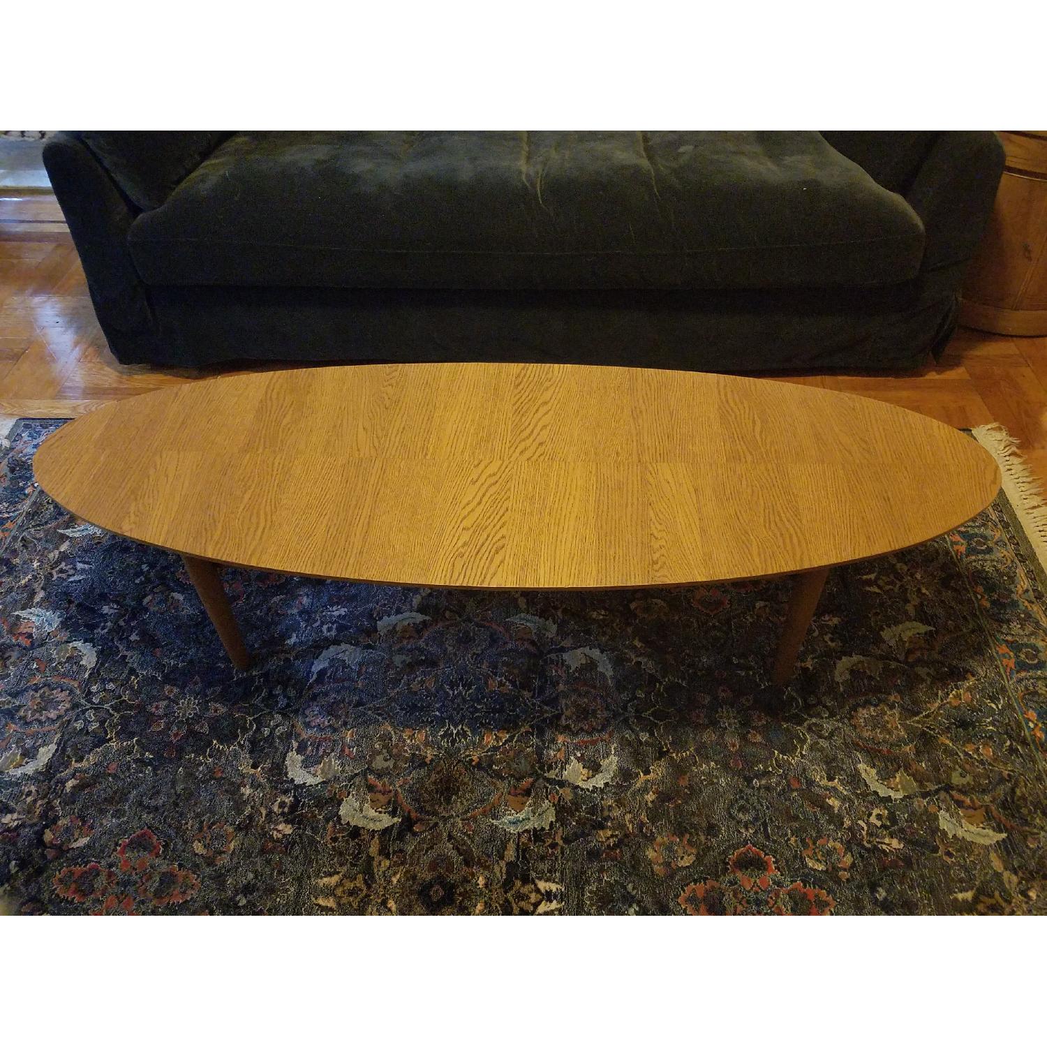 Vintage Mid-Century Oval Coffee Table - image-1