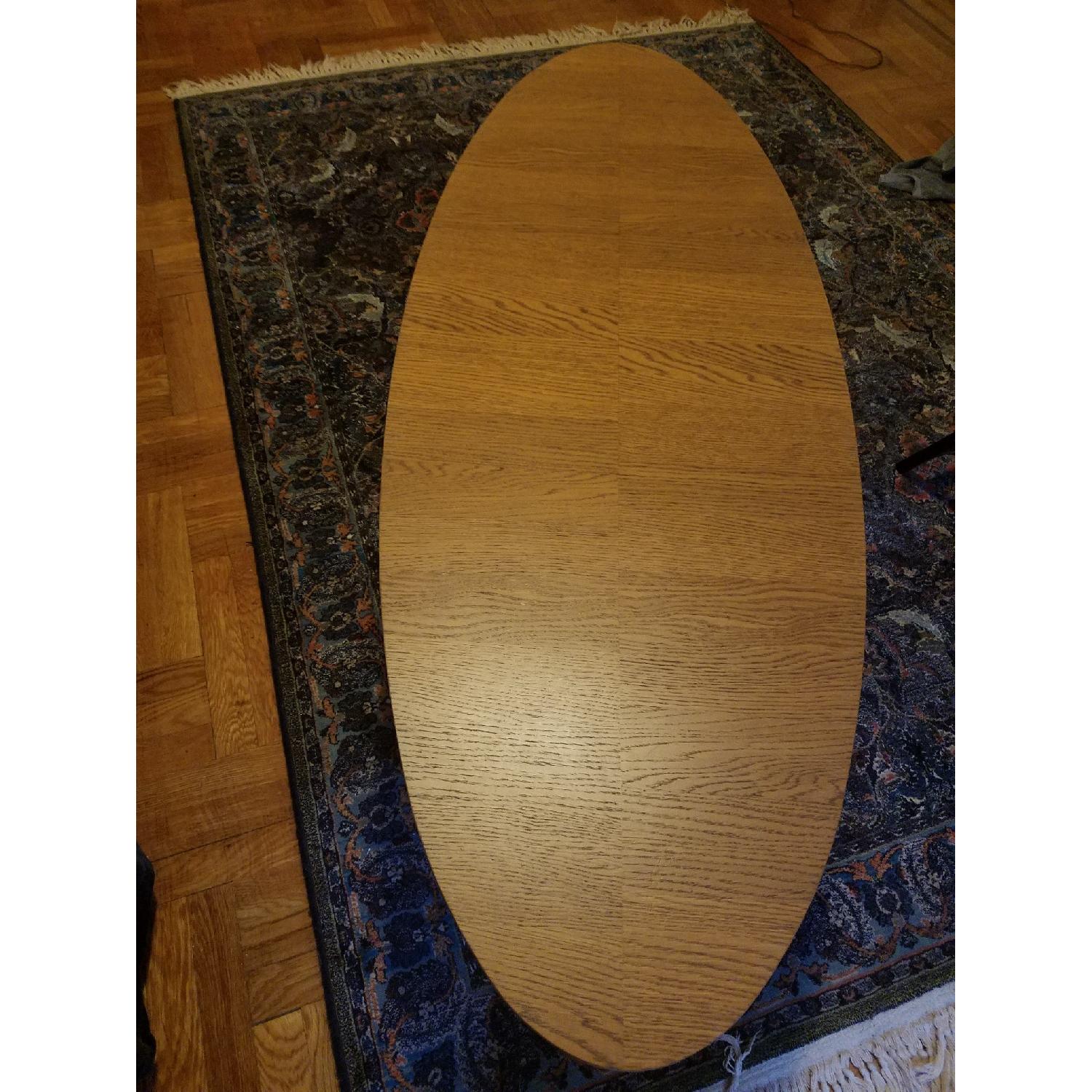 Vintage Mid-Century Oval Coffee Table - image-2