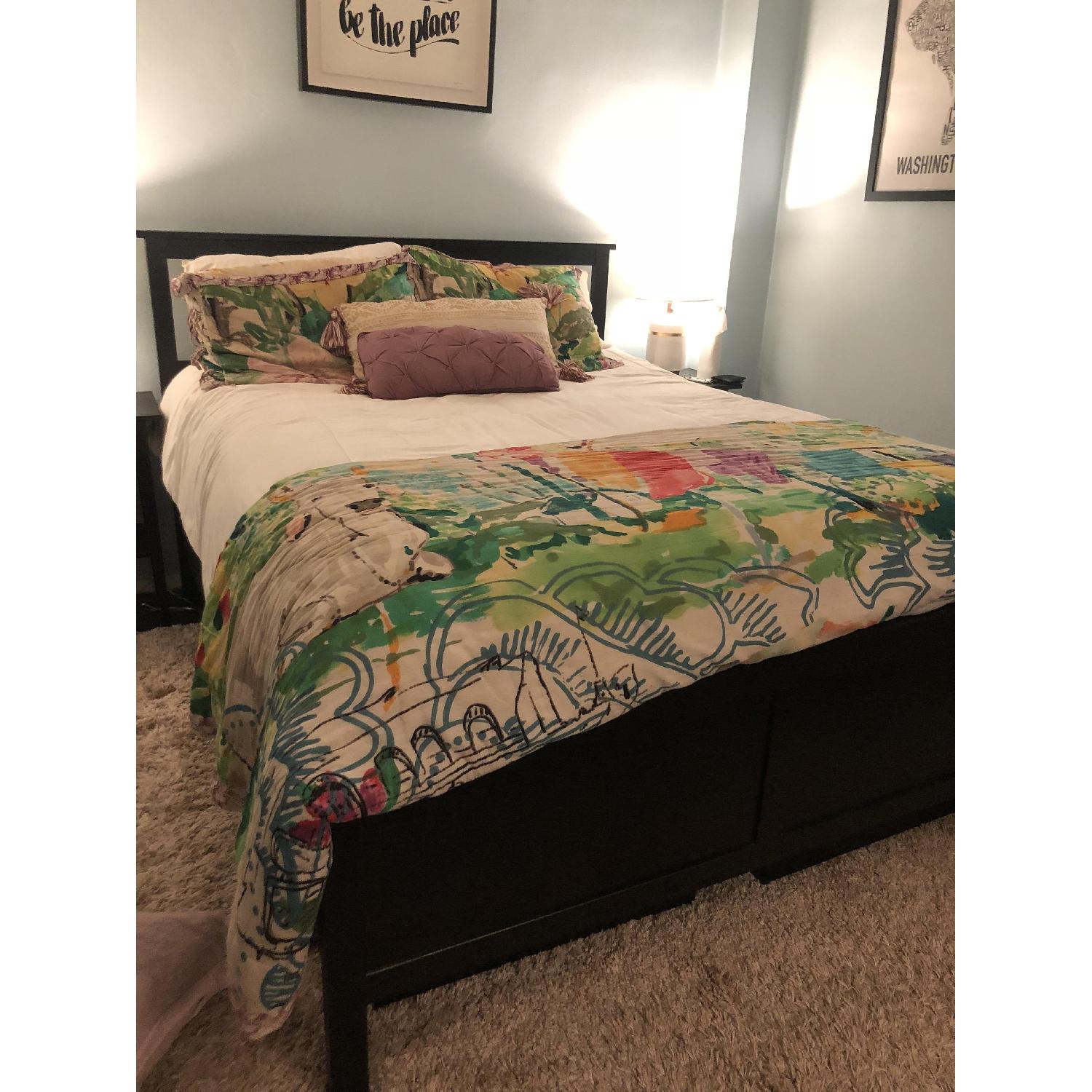 Ikea Hemnes Bed Frame w/ 4 Storage Boxes - image-1