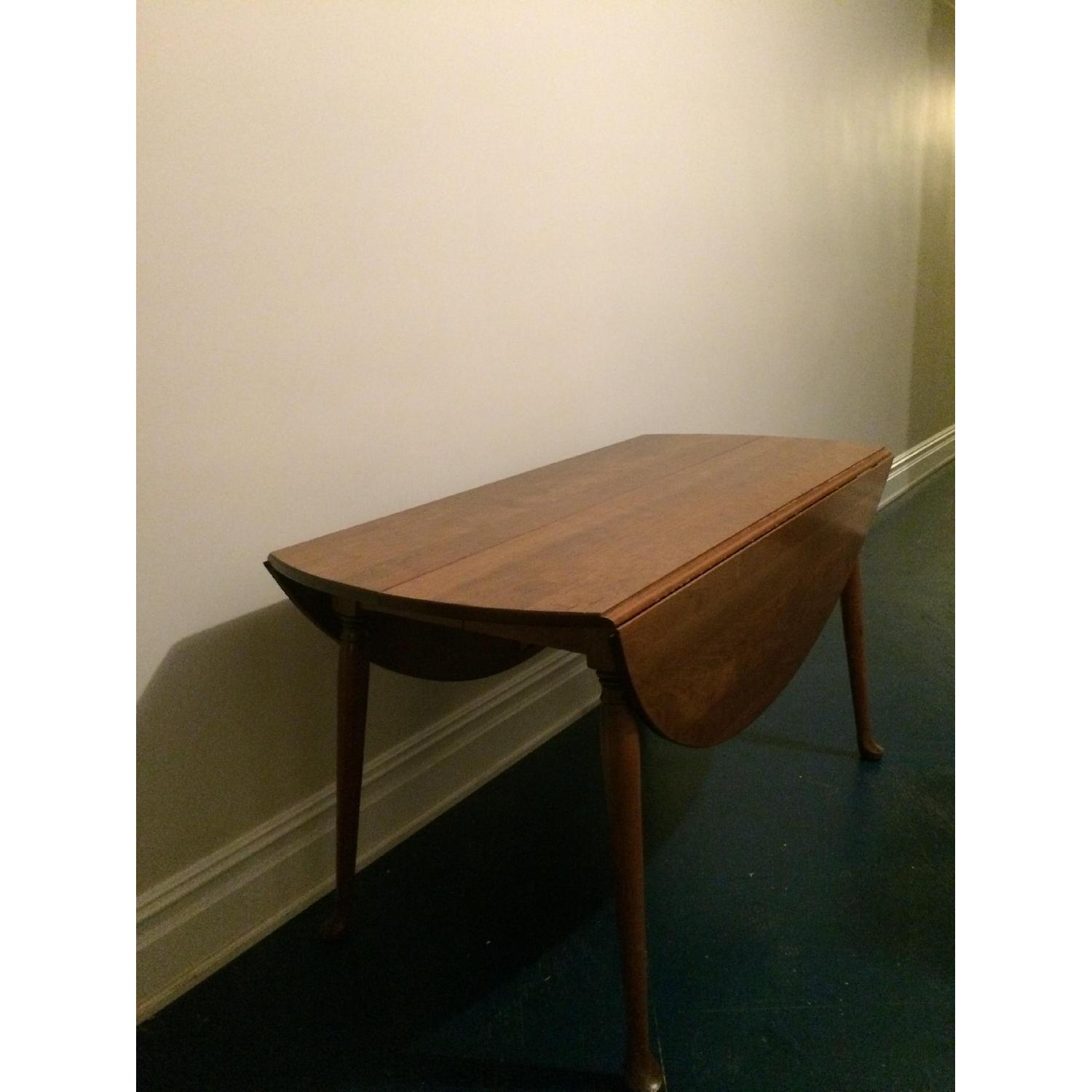 Vintage Cherry Wood Expandable Dining Table - image-1