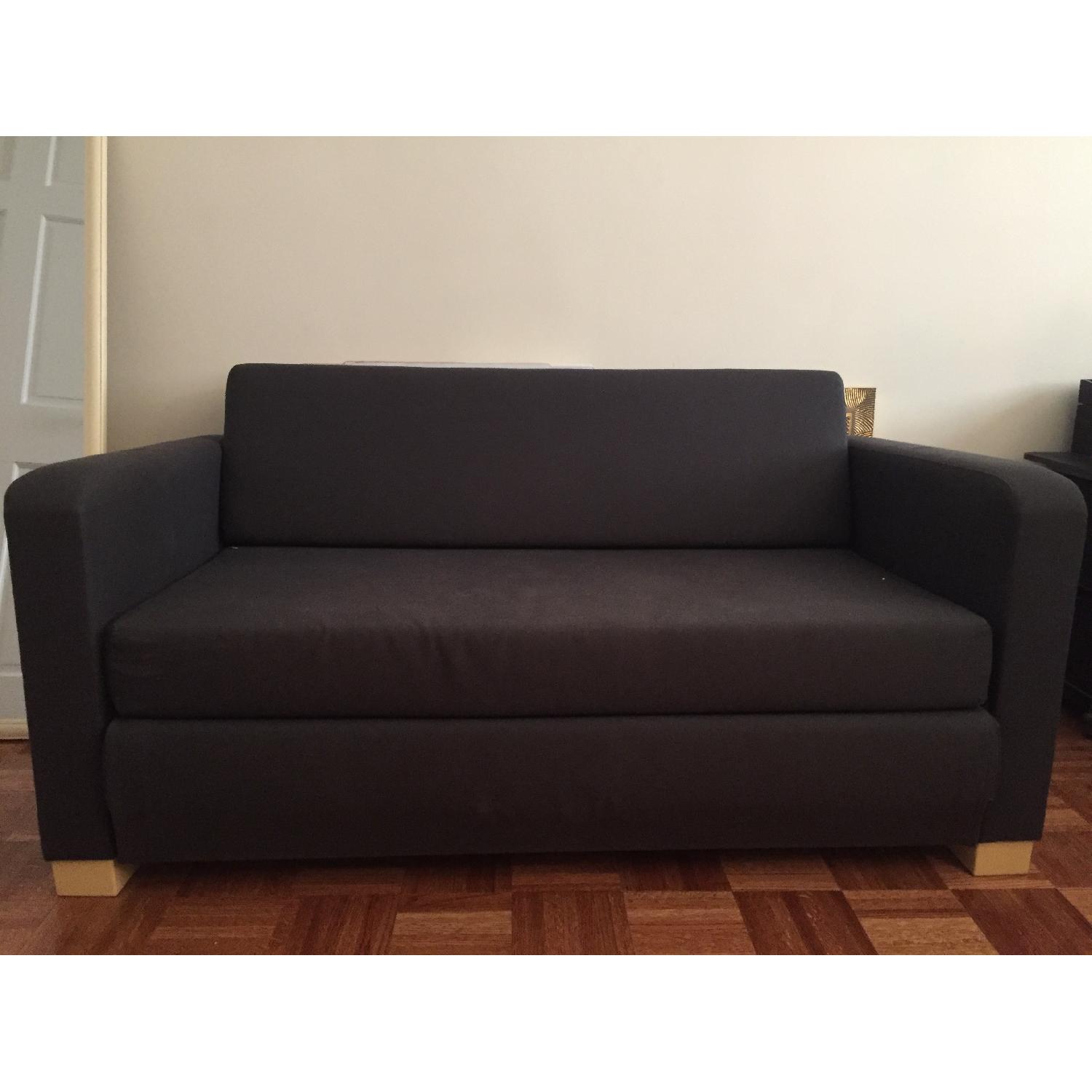 Ikea Solsta Navy Blue Convertible Loveseat - image-1