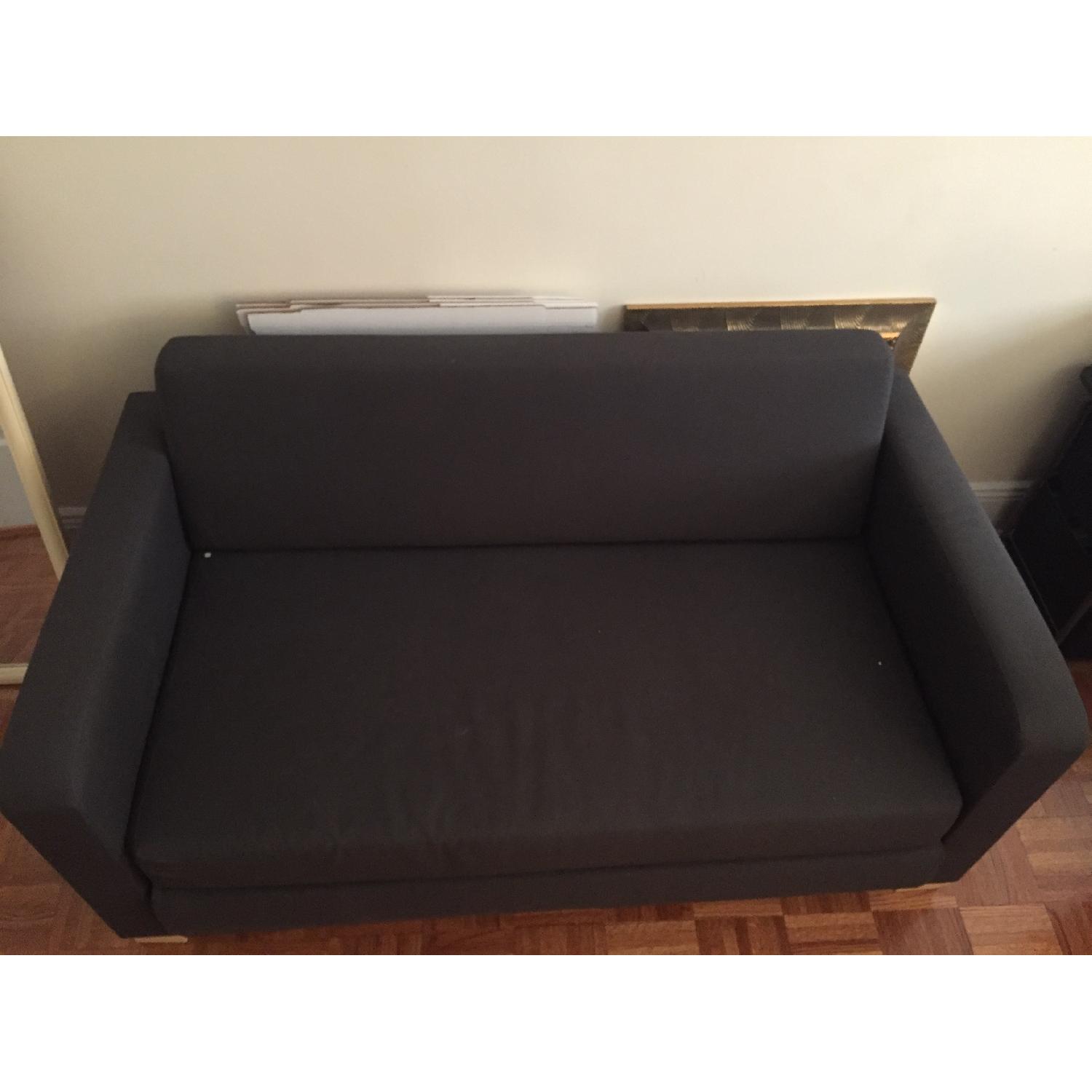 Ikea Solsta Navy Blue Convertible Loveseat - image-3