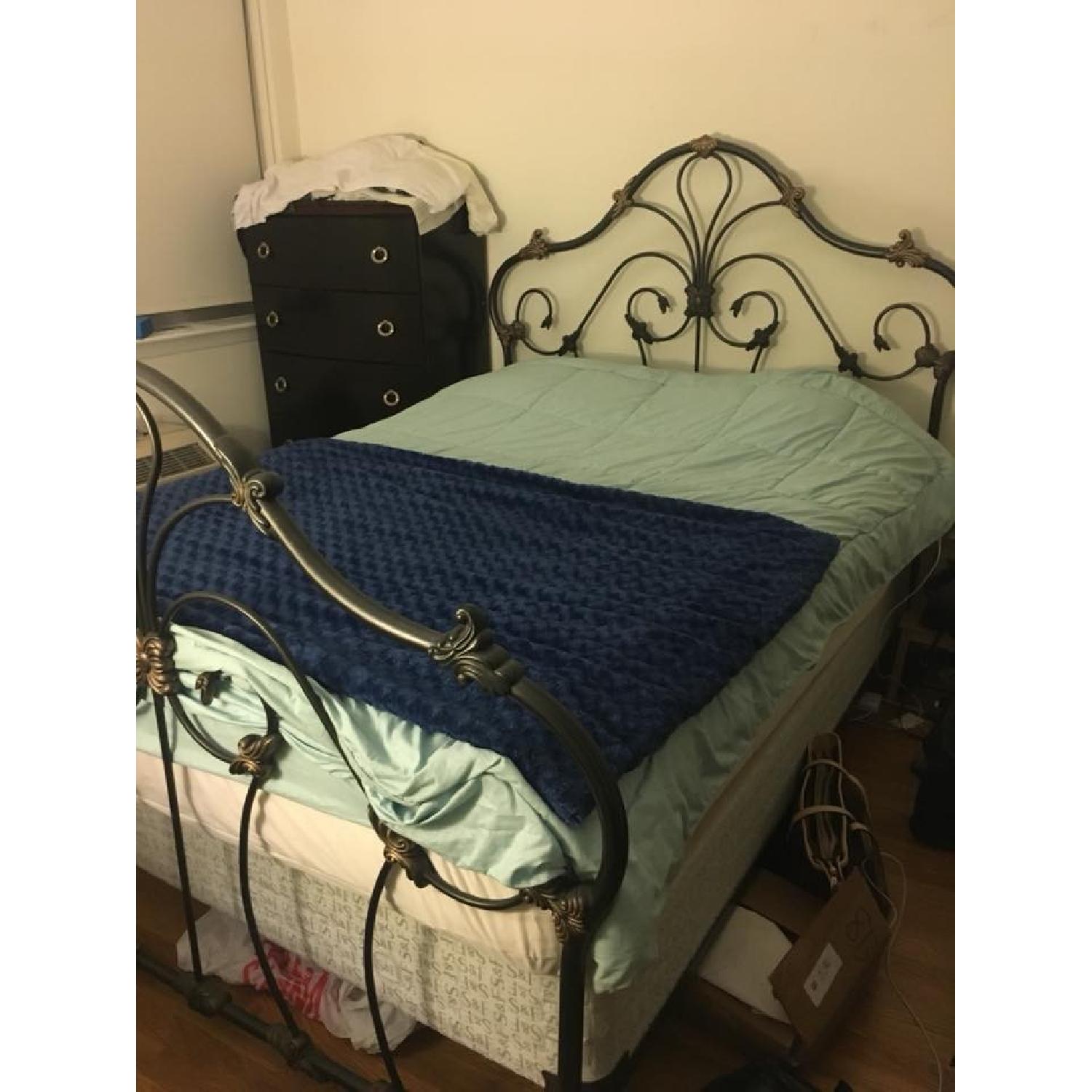 Queen Size Metal Bed Frame - image-1