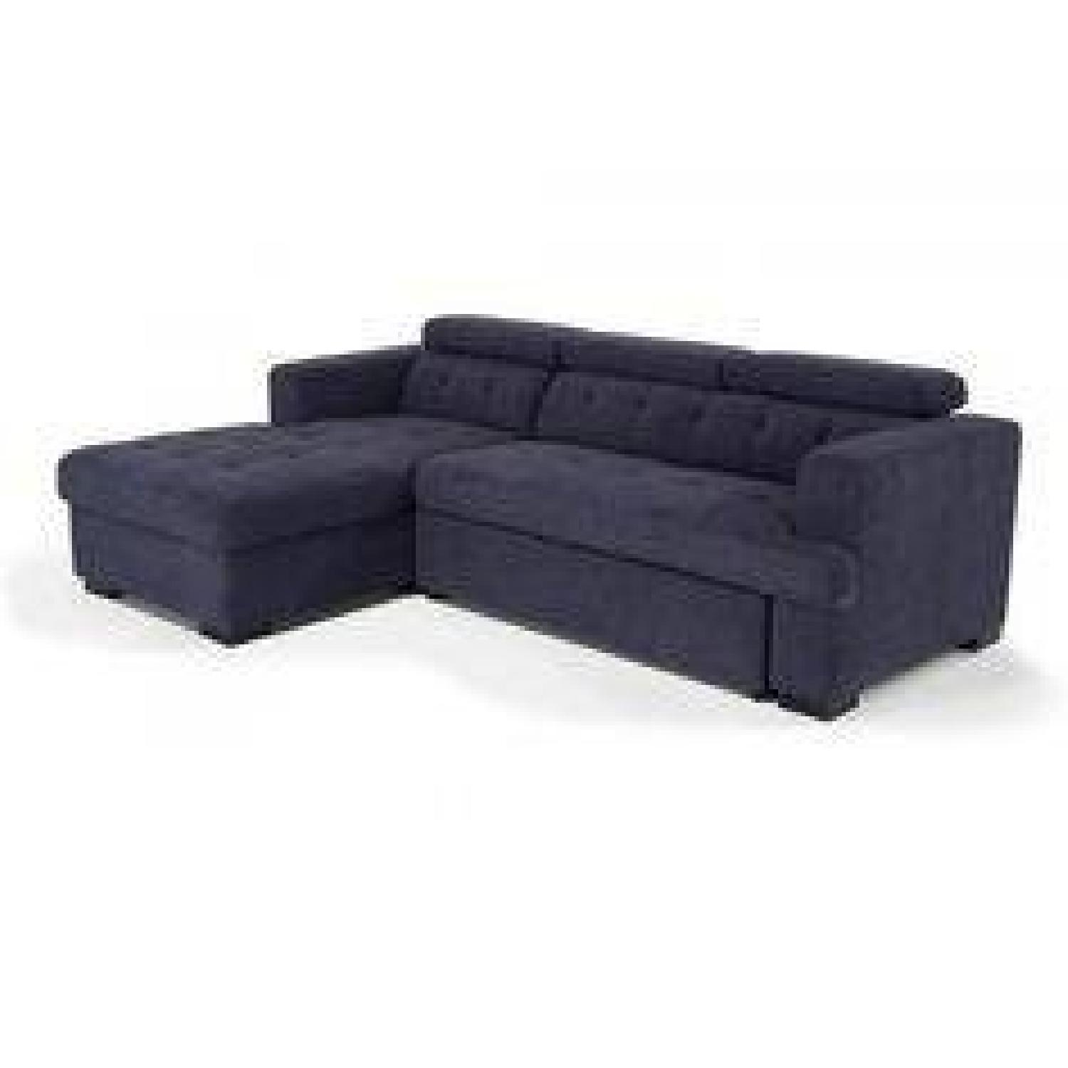 Bob's Playpen Sleeper Chaise Sectional Sofa AptDeco