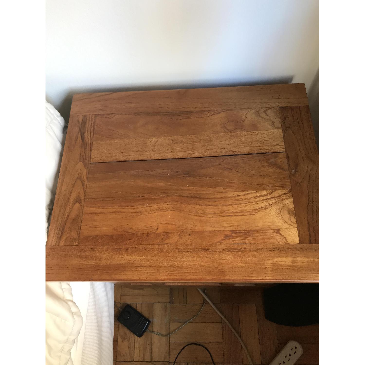 Javanese Custom Made Elm Wood Nightstand - AptDeco