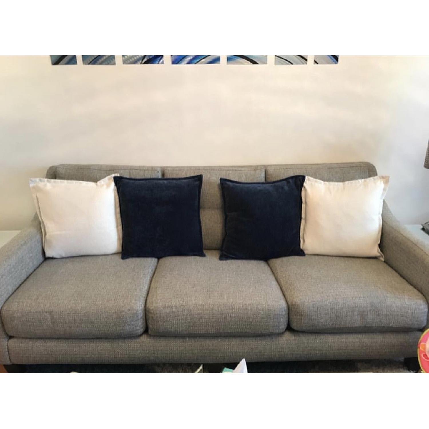 Raymour & Flanigan Finnegan Modern Grey Sofa - image-1