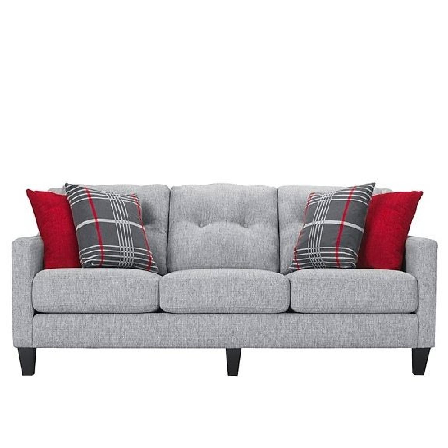 Raymour & Flanigan Finnegan Modern Grey Sofa - image-0
