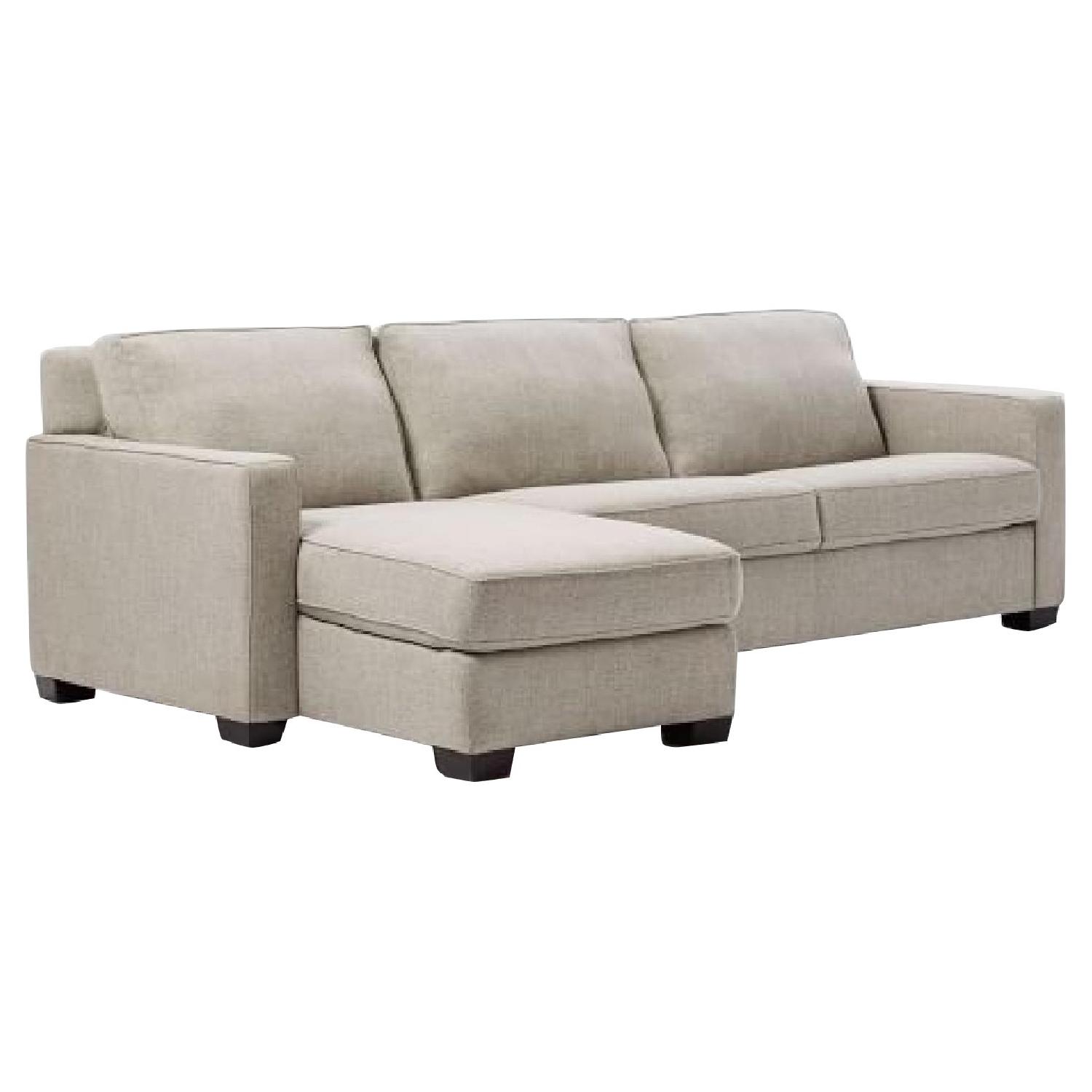 West Elm Henry 3 Piece Sleeper Sectional Sofa w/ Storage - image-0