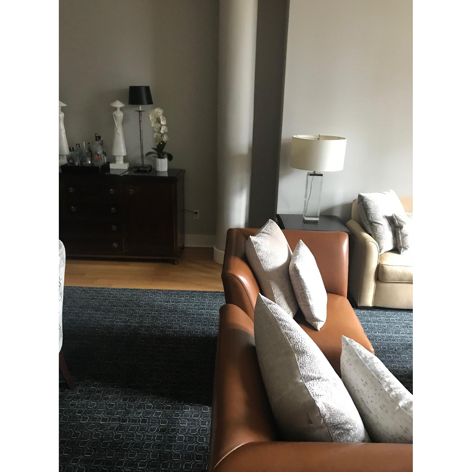 Custom Leather Corner Chair - image-3