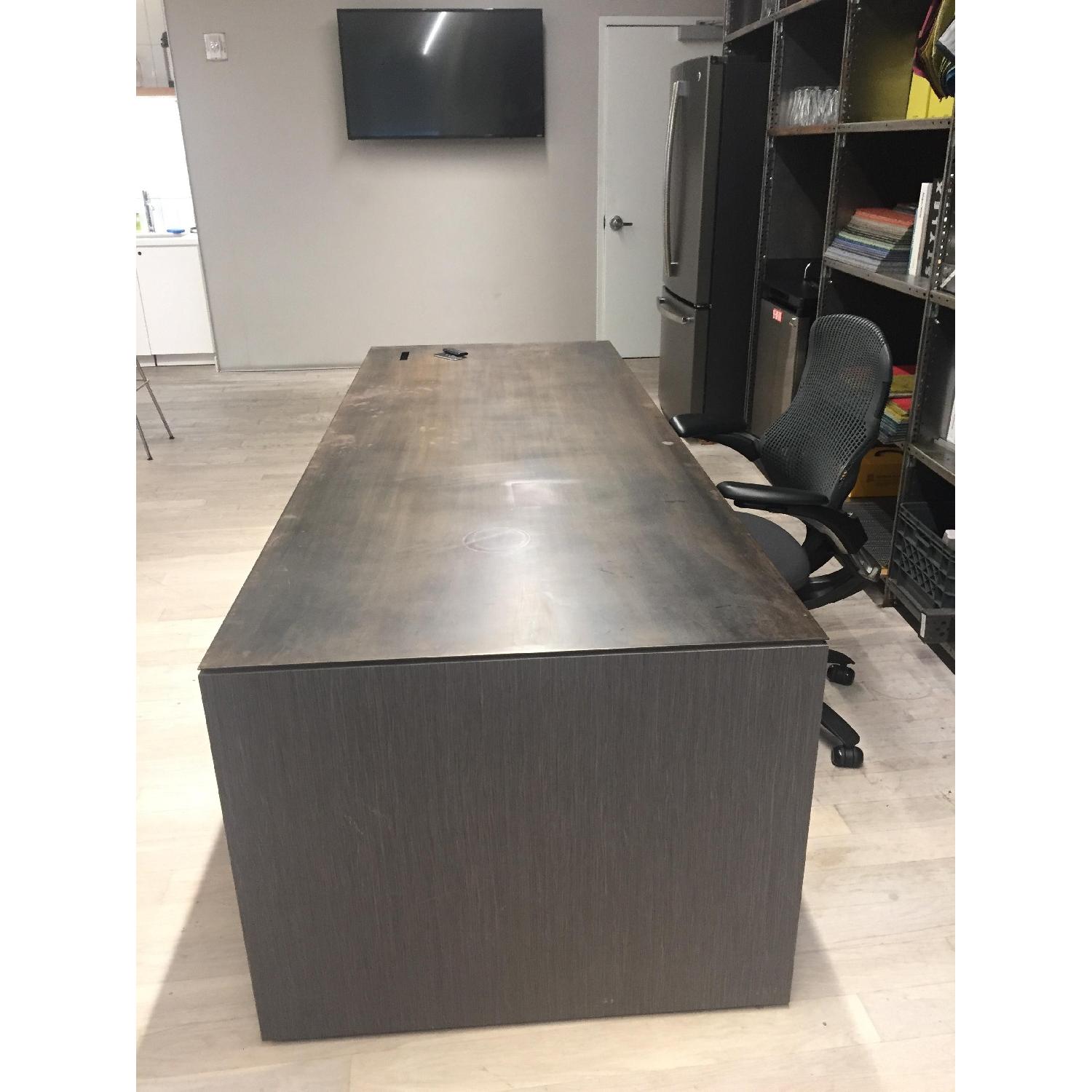 Custom Steel Top Reception Desk - image-3