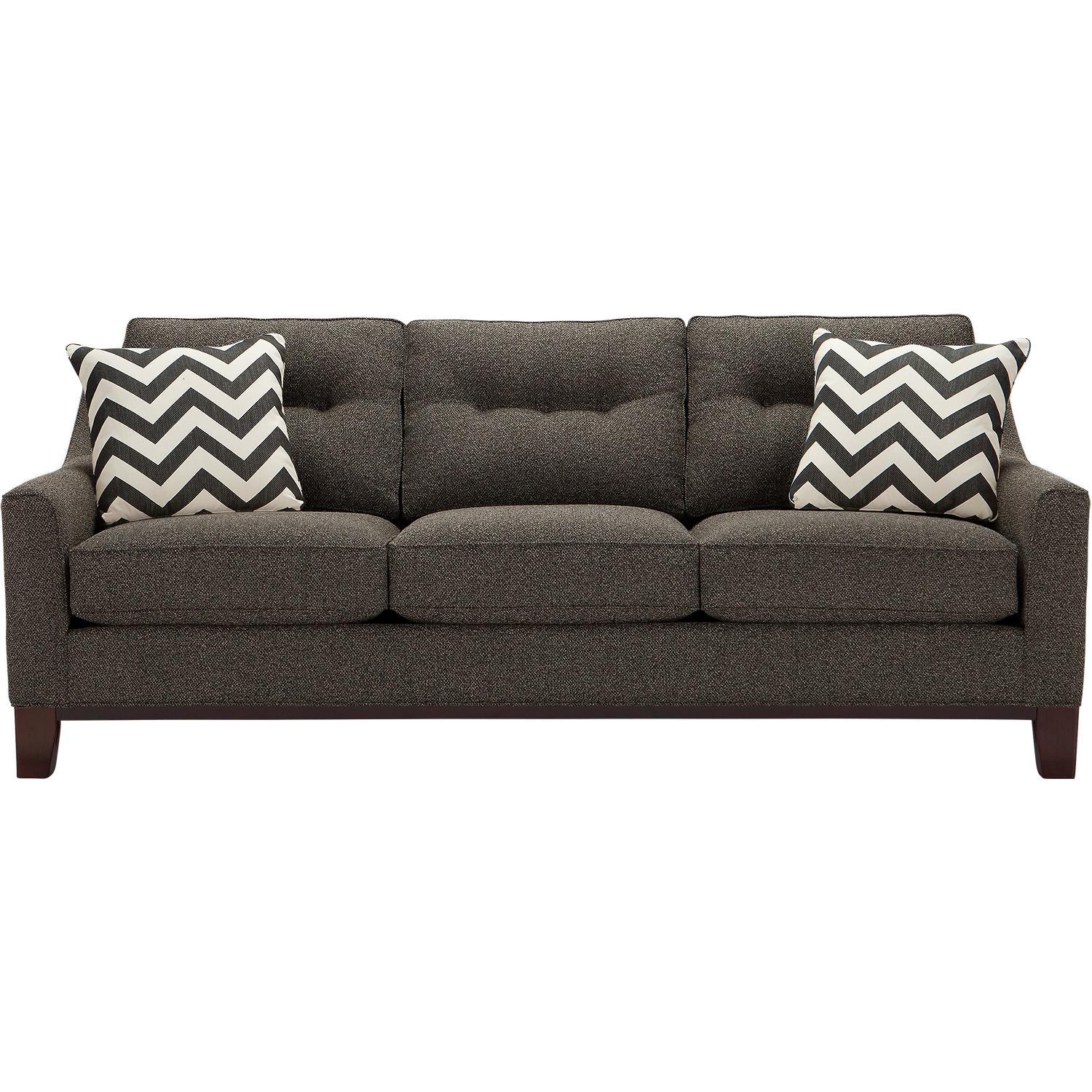 Dark Grey Contemporary Sofa - image-0