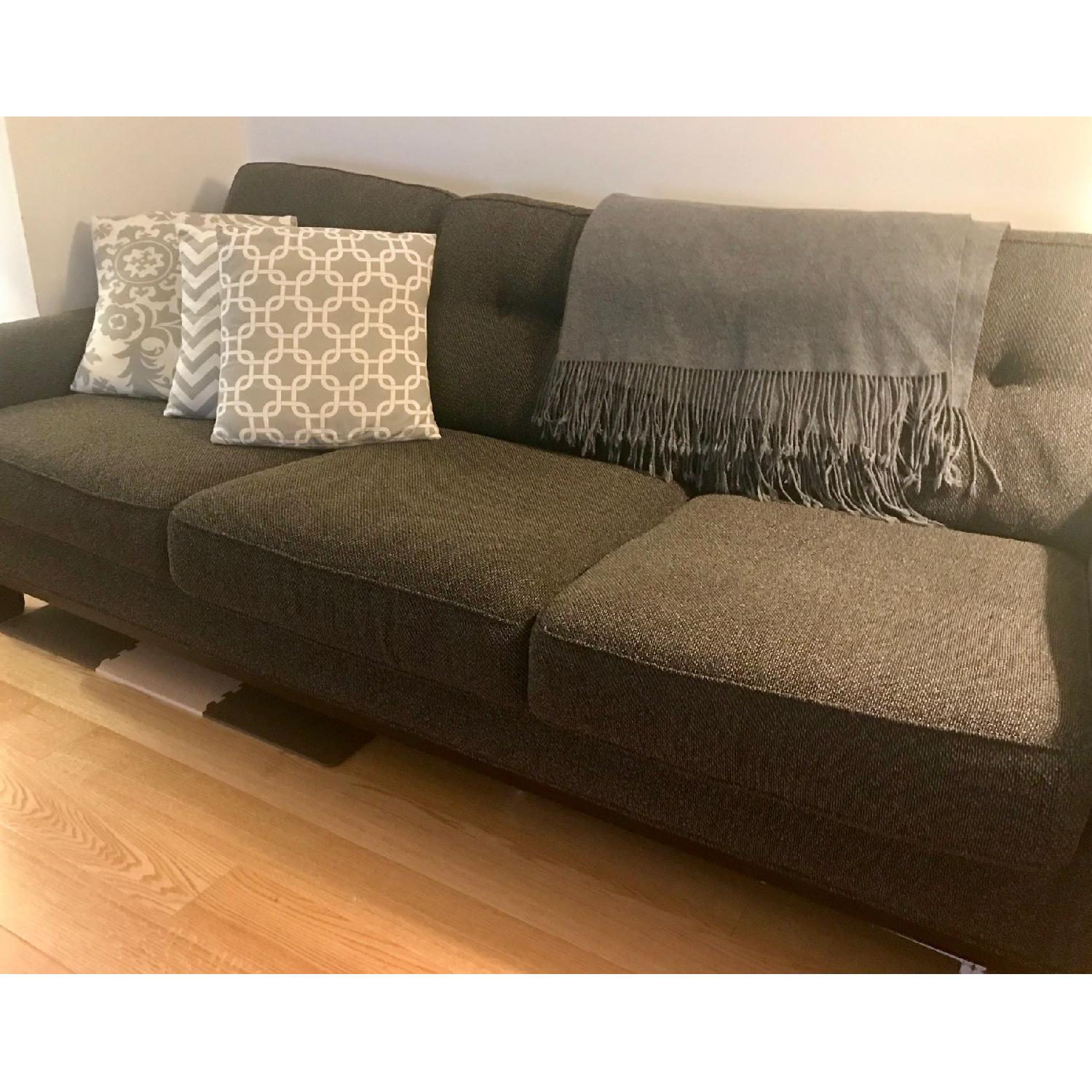 Dark Grey Contemporary Sofa - image-2