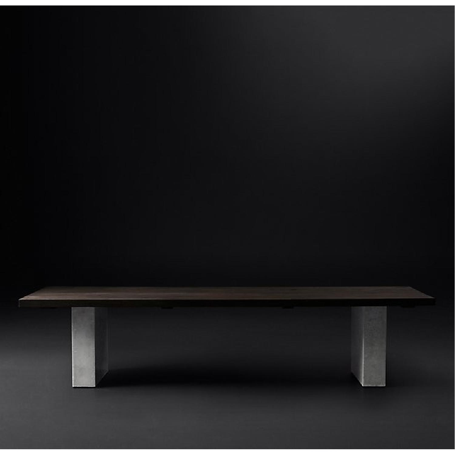 Restoration Hardware Concrete Pier Rectangular Dining Table - image-1