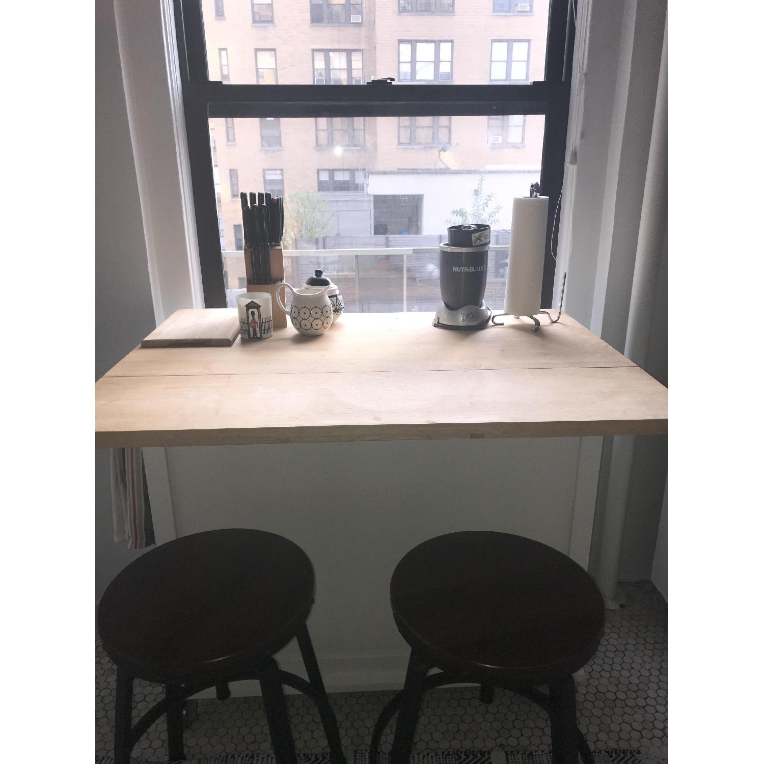 Crate & Barrel Belmont White Kitchen Island w/ Storage - image-5