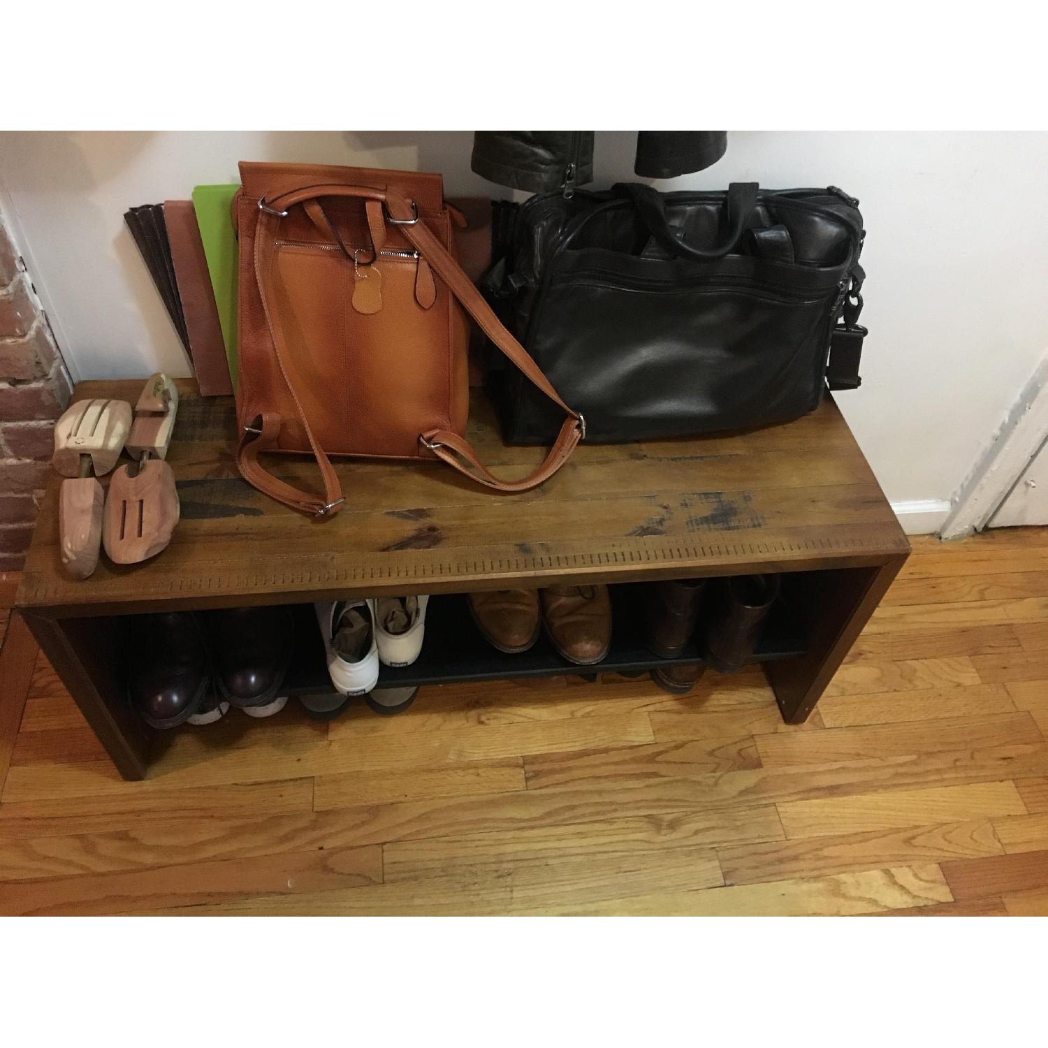 Loon Peak Solid Reclaimed Wood Storage Bench & Shoe Rack - image-2