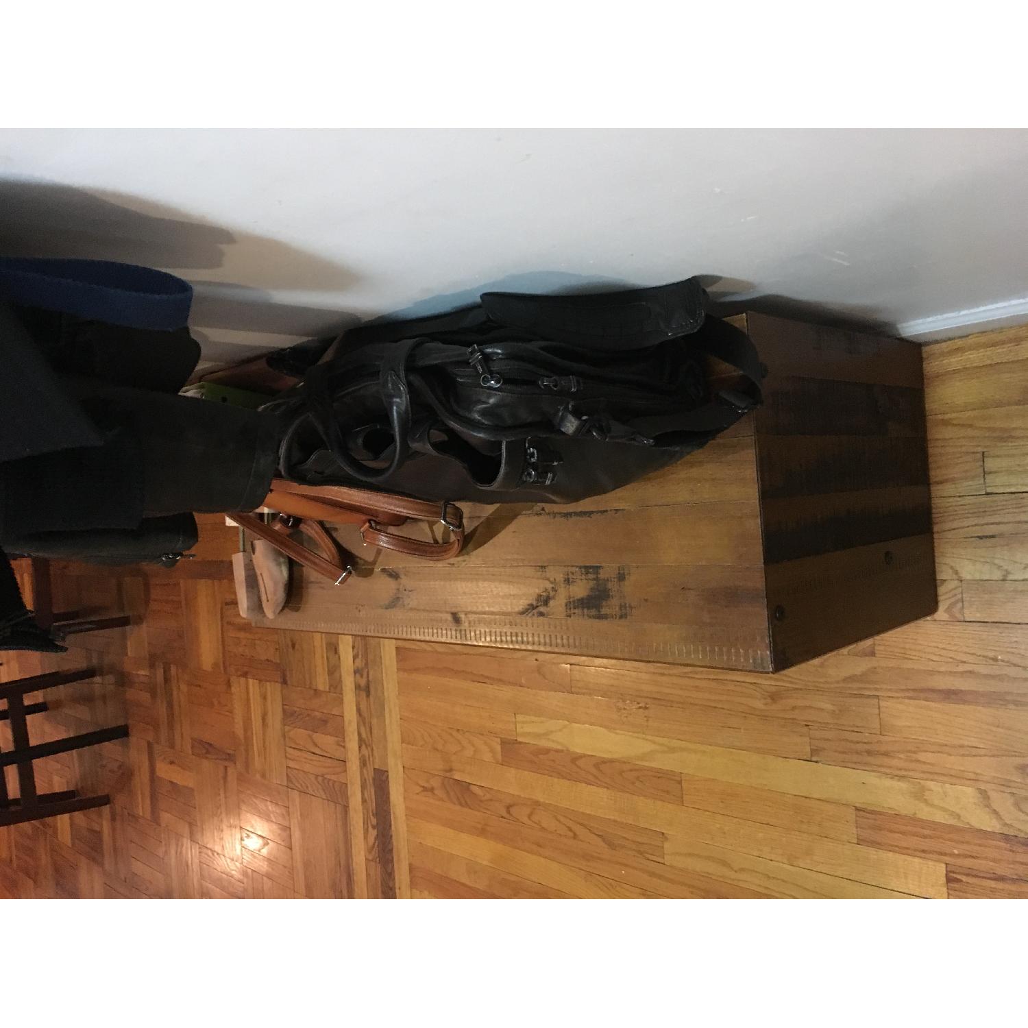 Loon Peak Solid Reclaimed Wood Storage Bench & Shoe Rack - image-3