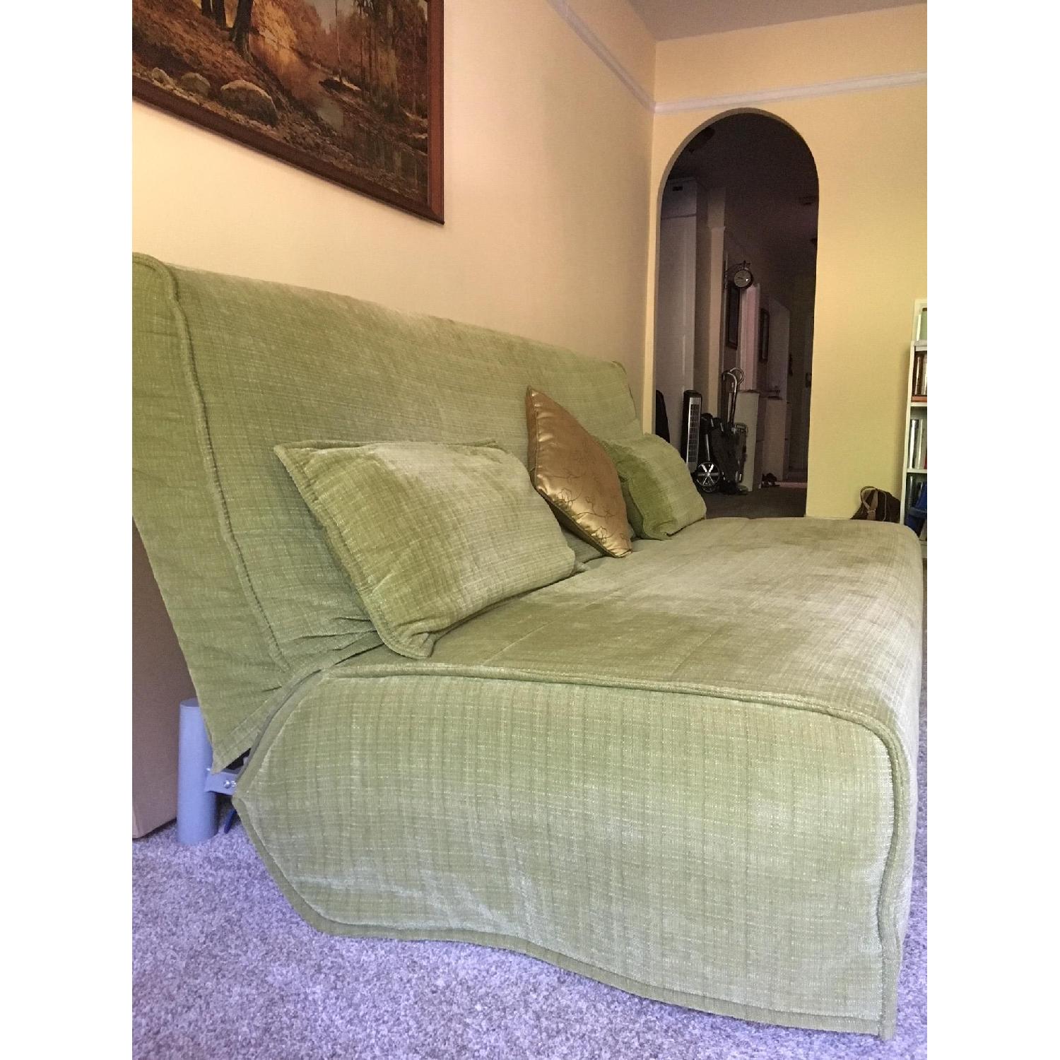 Ikea Beddinge Futon w/ Green Cover & Cushions - image-3