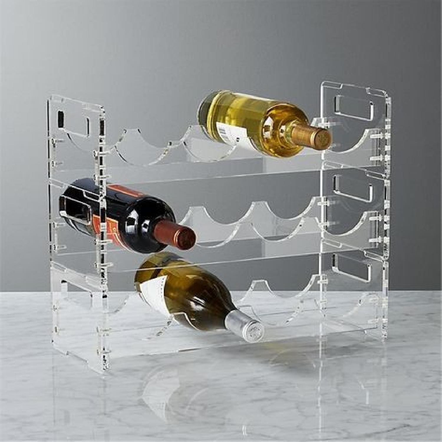 CB2 Acrylic Wine Rack Set of 2 - AptDeco