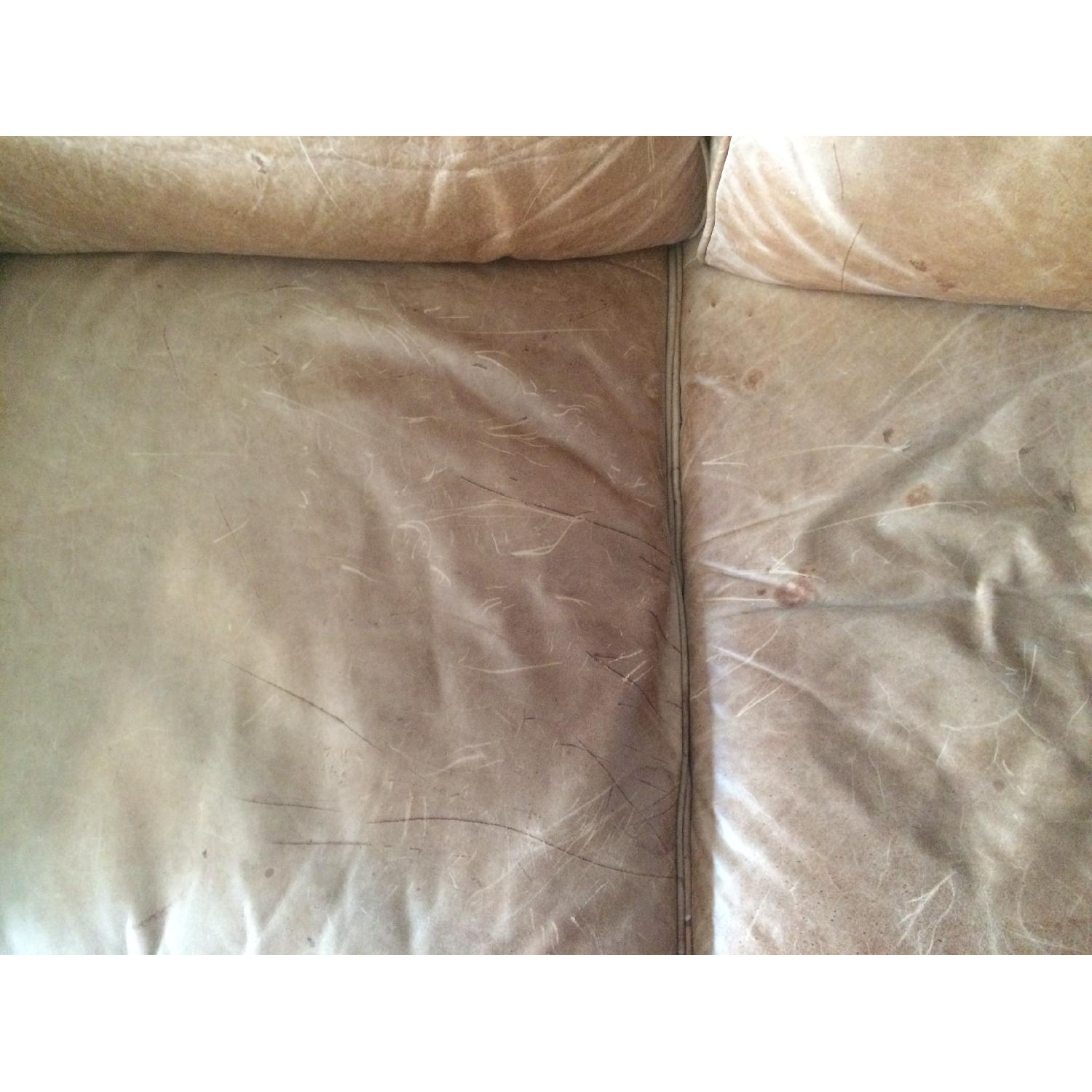 West Elm Hamilton Leather Sofa - image-5