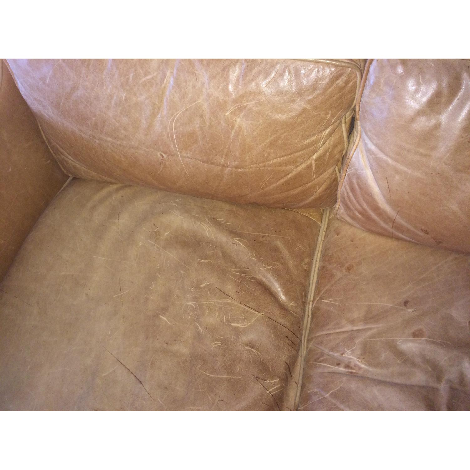 West Elm Hamilton Leather Sofa - image-7