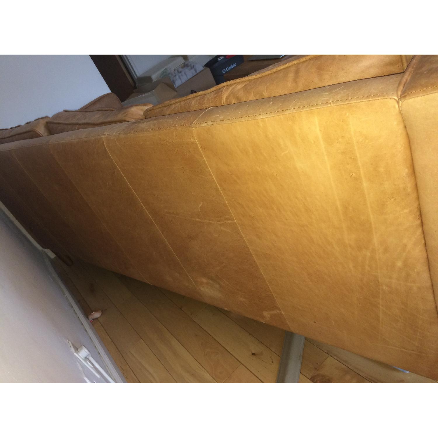 West Elm Hamilton Leather Sofa - image-9