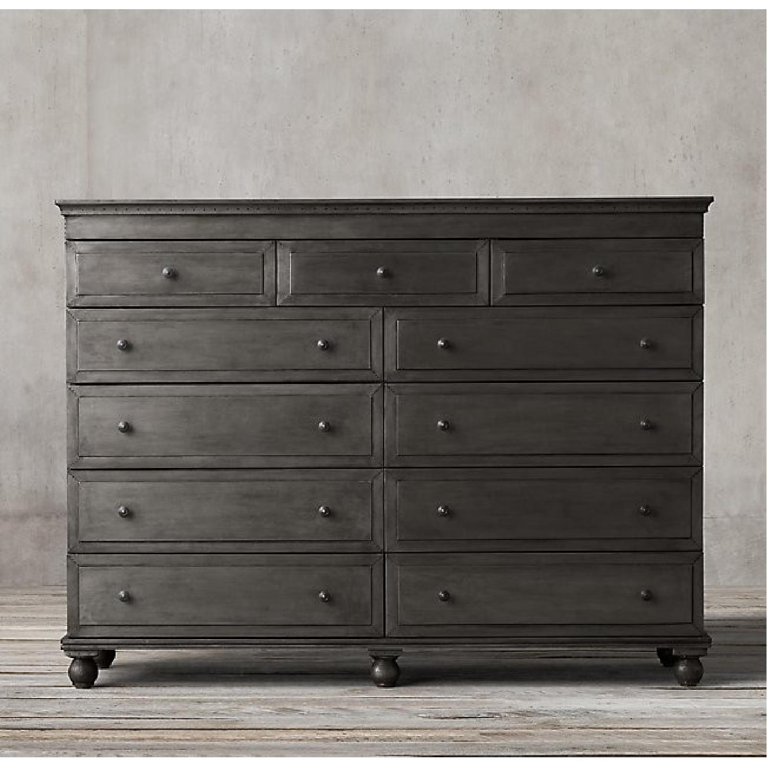 Restoration Hardware Annecy Metal-Wrapped 11-Drawer Dresser - image-1
