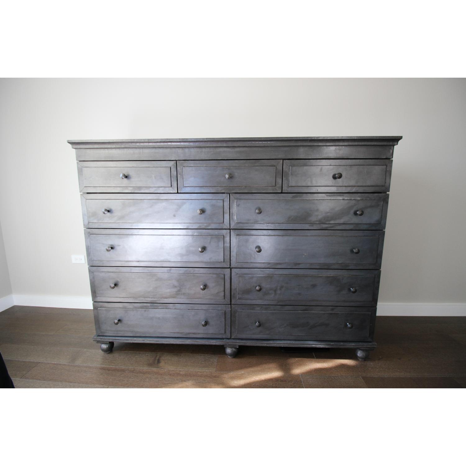 Restoration Hardware Annecy Metal-Wrapped 11-Drawer Dresser - image-3
