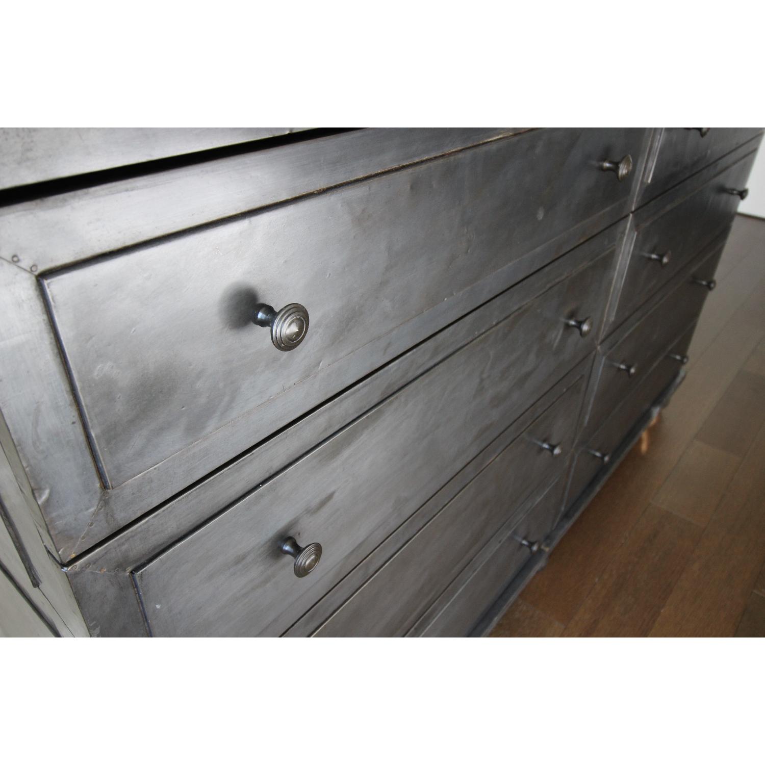 Restoration Hardware Annecy Metal-Wrapped 11-Drawer Dresser - image-4