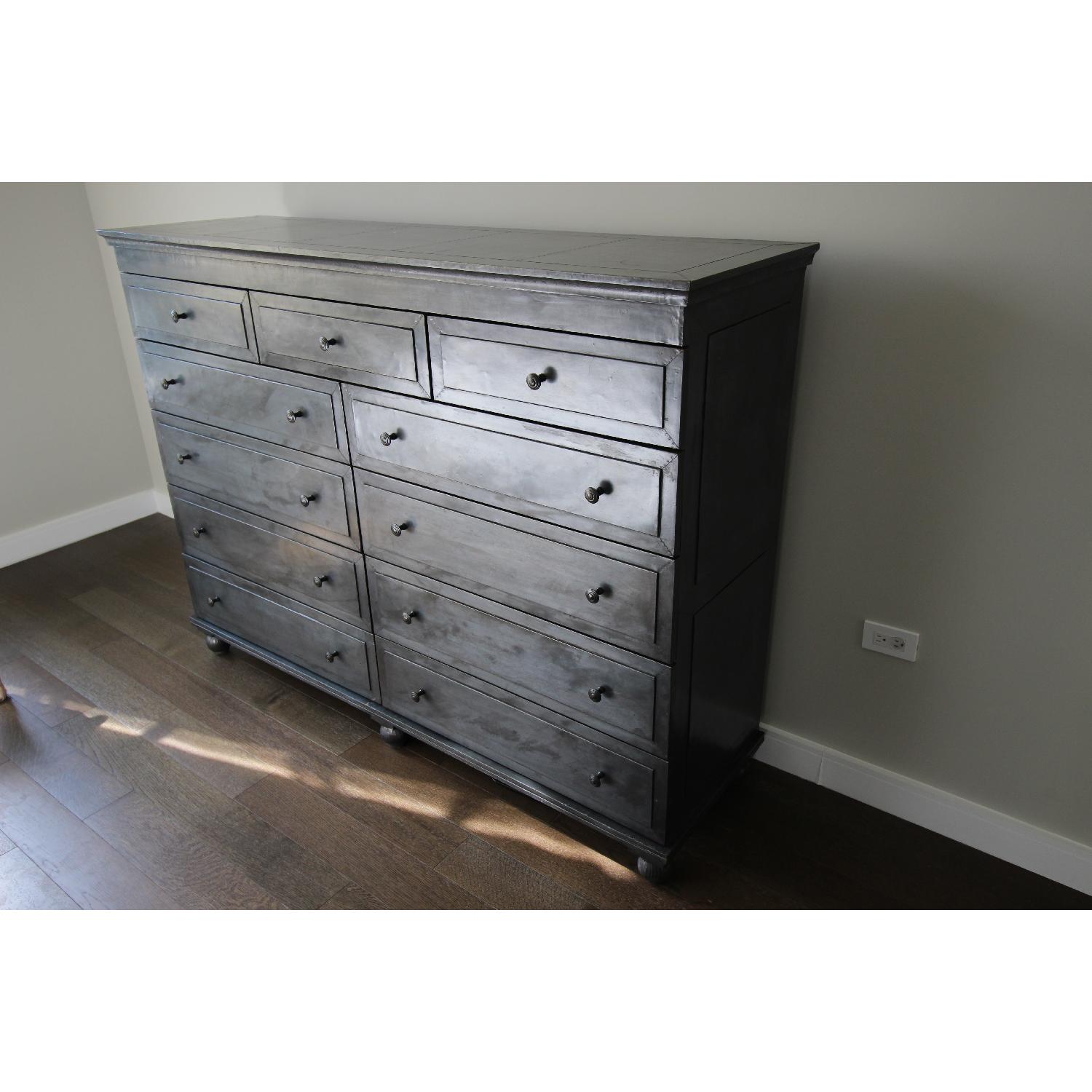 Restoration Hardware Annecy Metal-Wrapped 11-Drawer Dresser - image-5